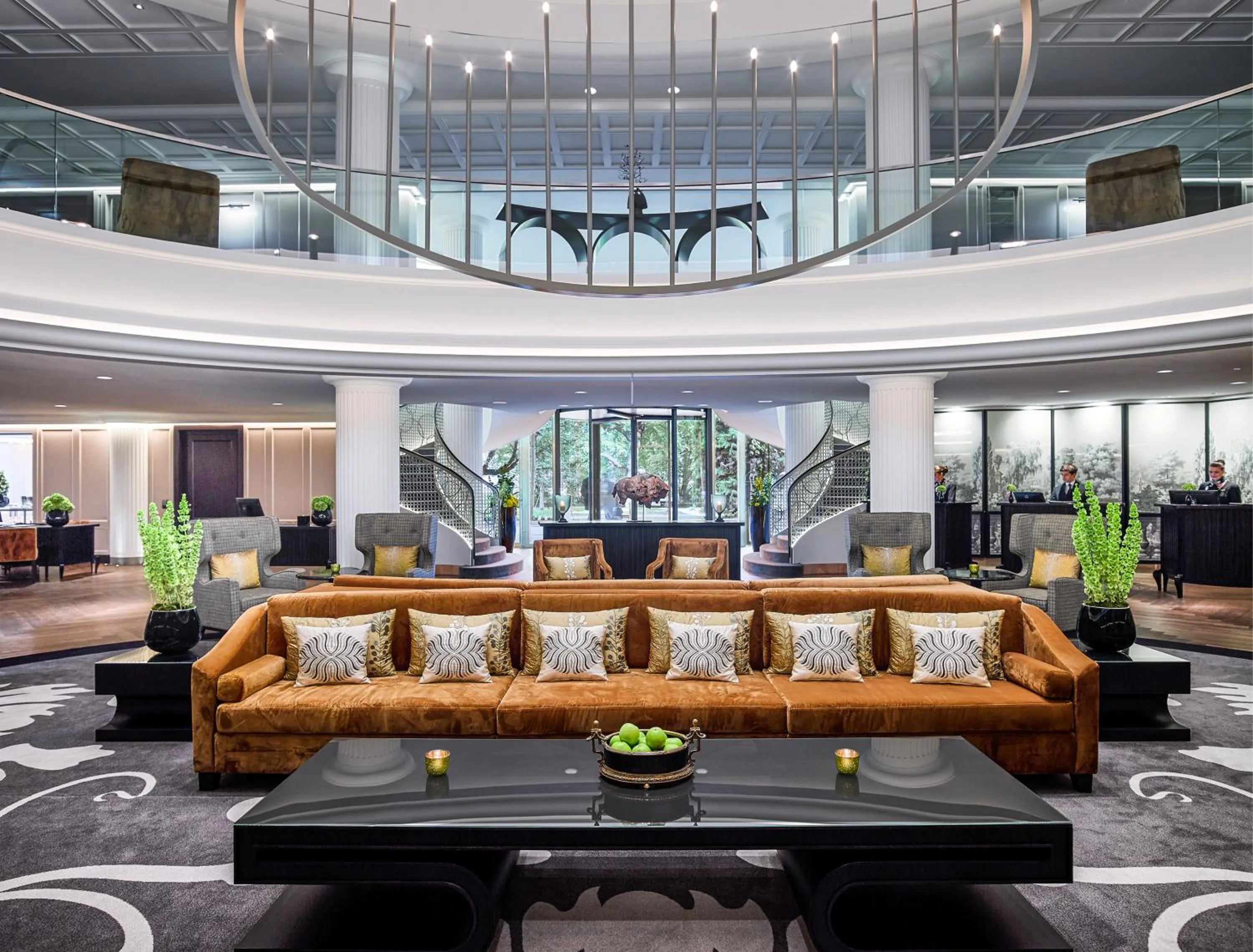 Lobby or reception in Sofitel Frankfurt Opera