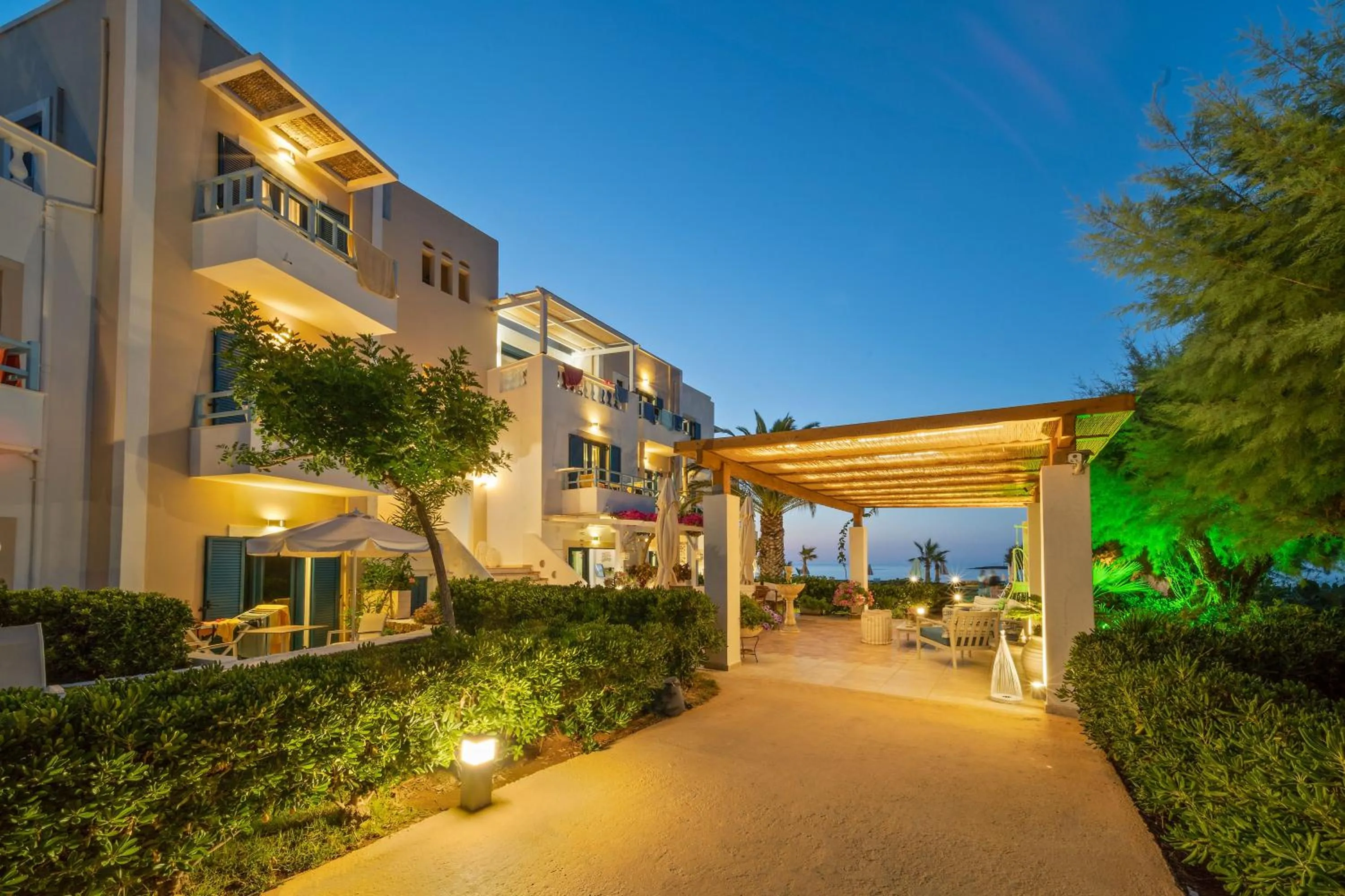 Property building in Pyrgos Beach Hotel Apartments