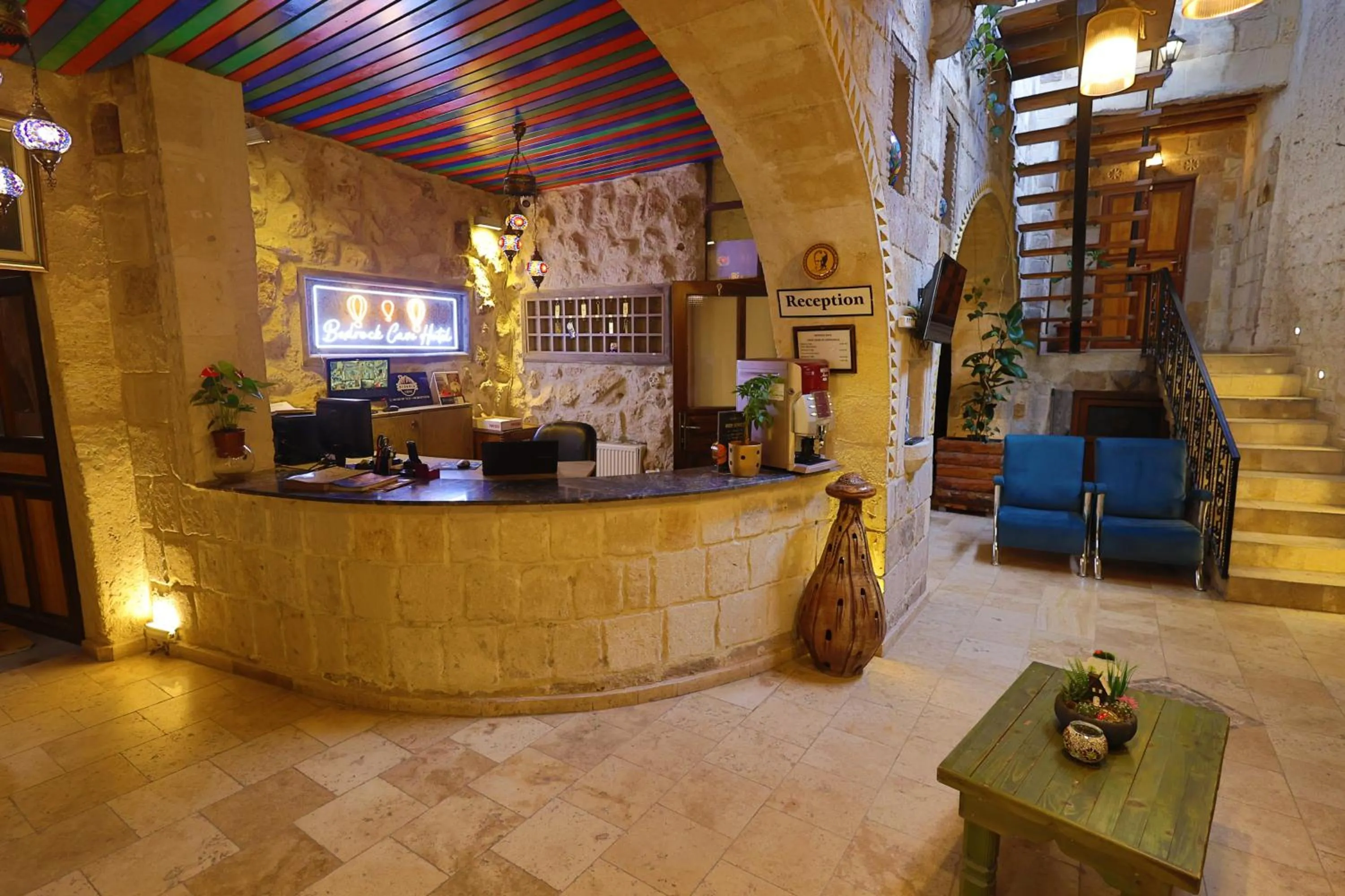 Lobby or reception in Bedrock Cave Hotel