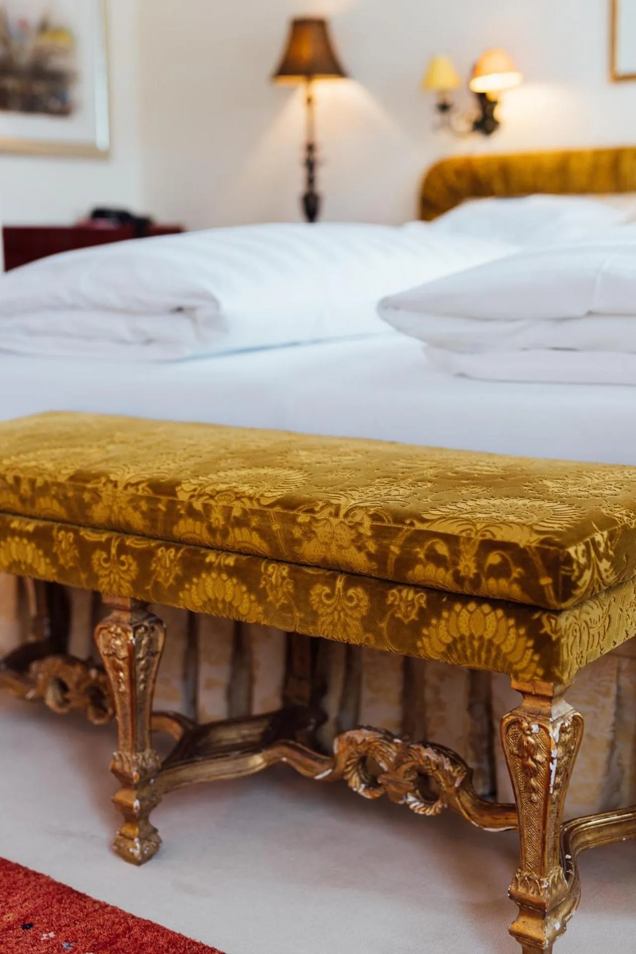 Bed in Hotel Edelweiss