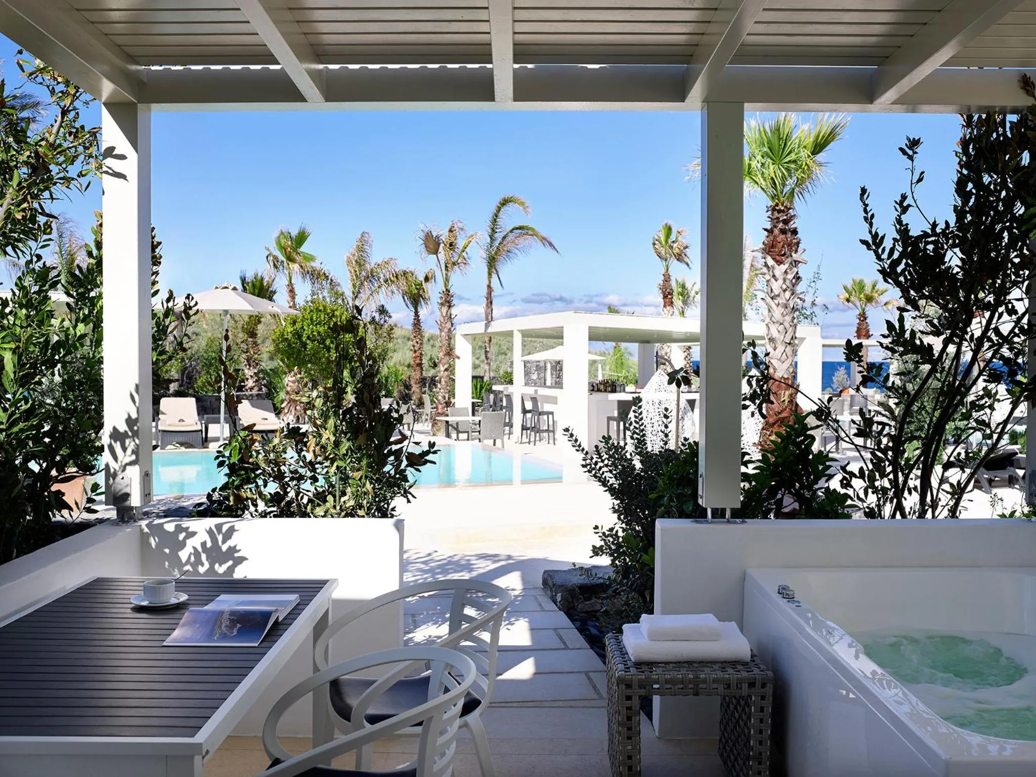 Patio in Aurora Santorini