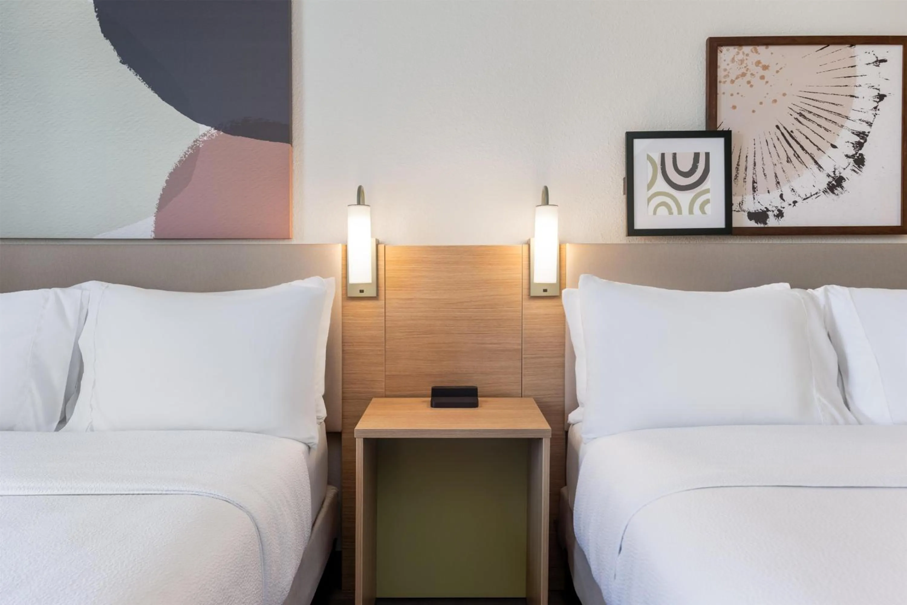 Bed in Spark by Hilton Indianapolis Northeast Fishers