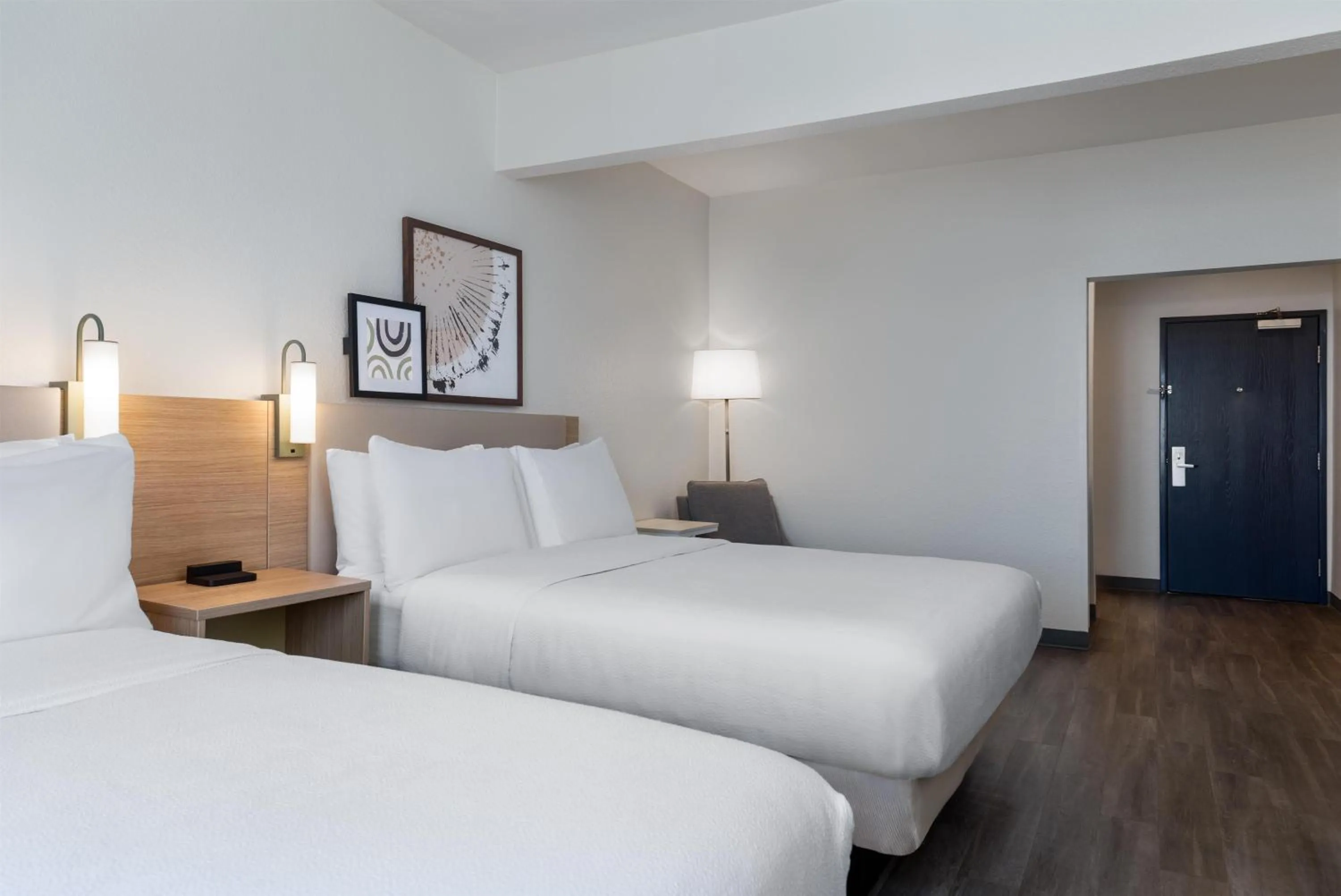 Bed in Spark by Hilton Indianapolis Northeast Fishers