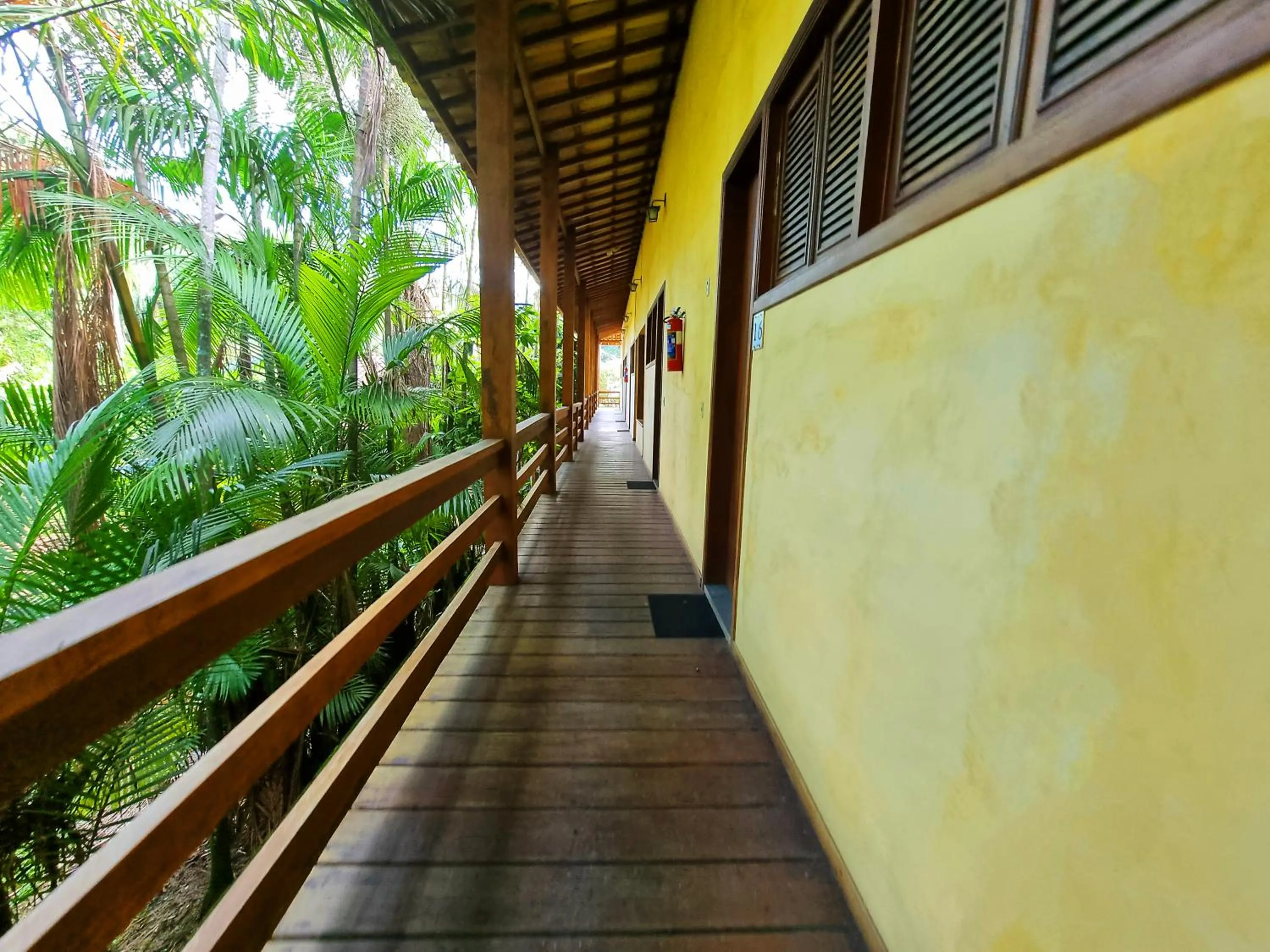 Garden view in Pousada Rumo dos Ventos