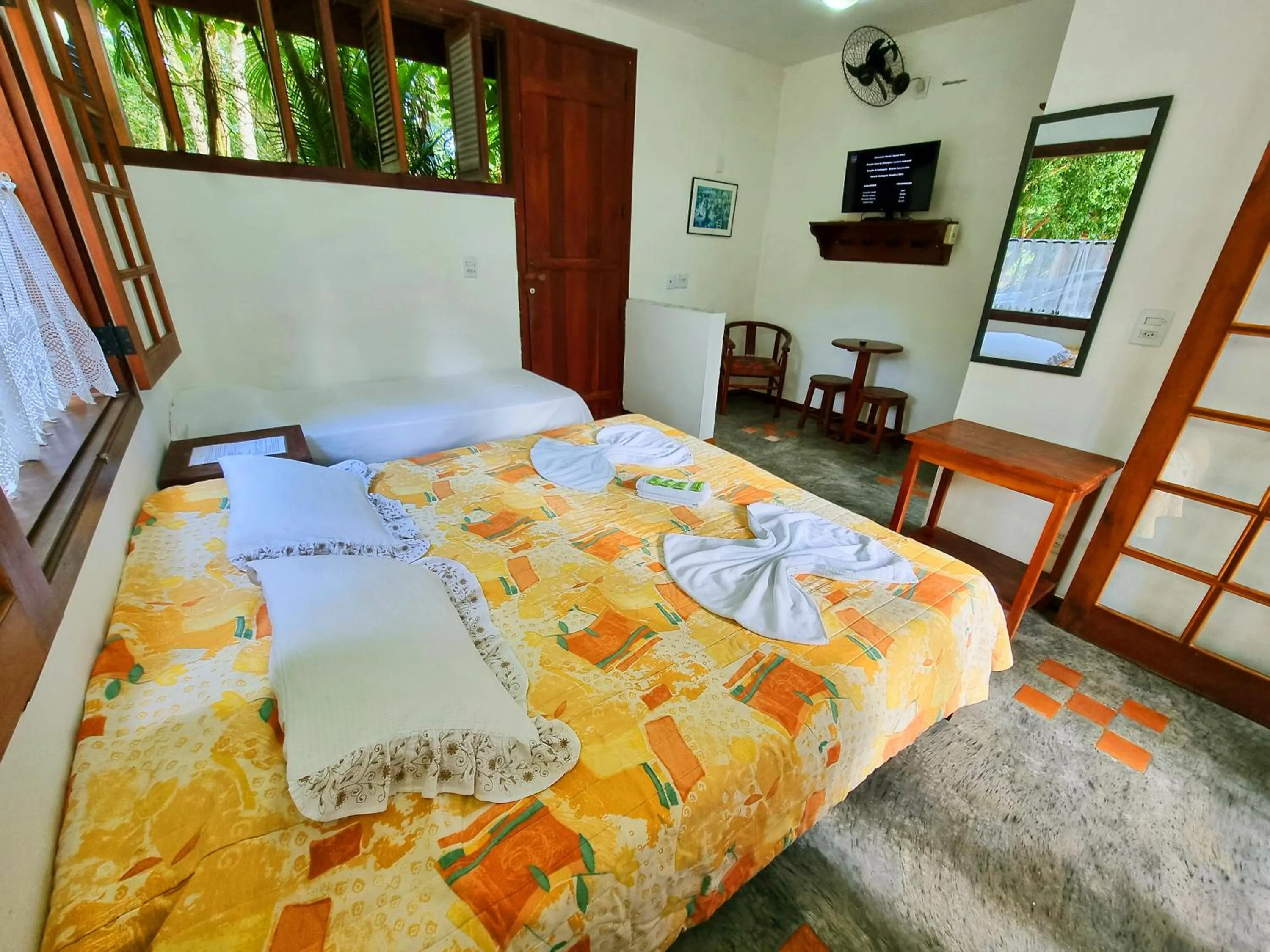 Bed in Pousada Rumo dos Ventos