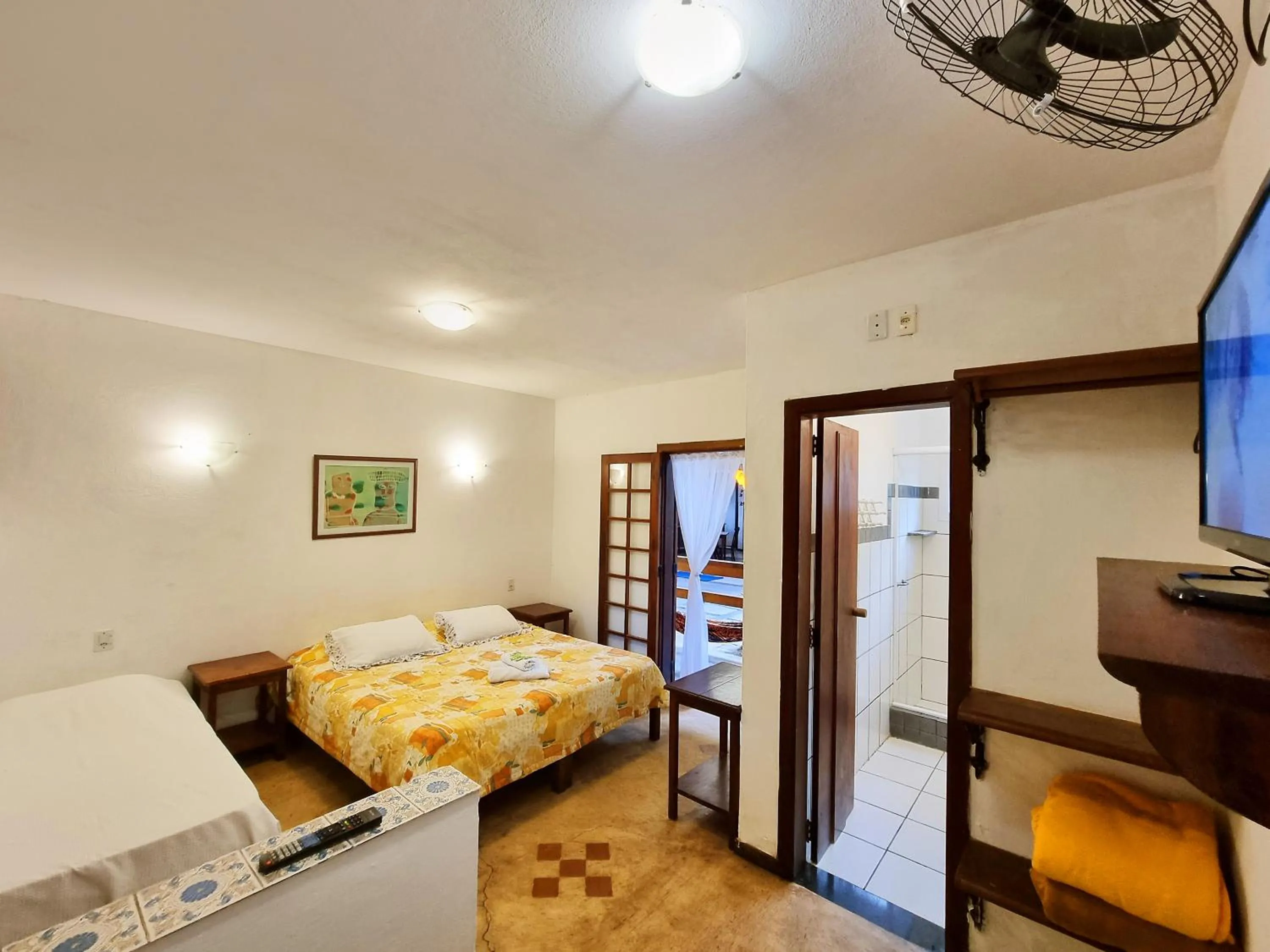 Bed in Pousada Rumo dos Ventos