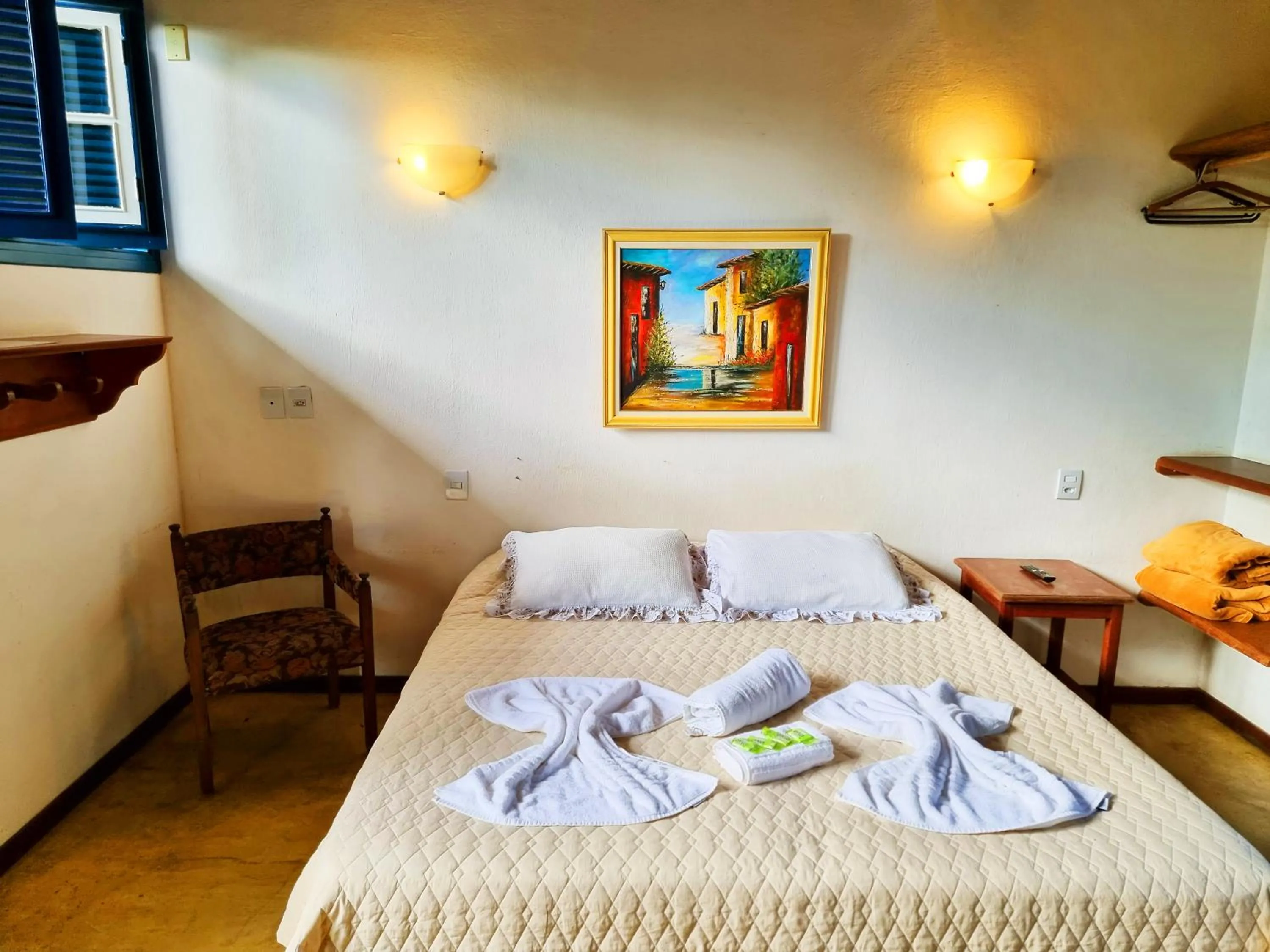 Bed in Pousada Rumo dos Ventos