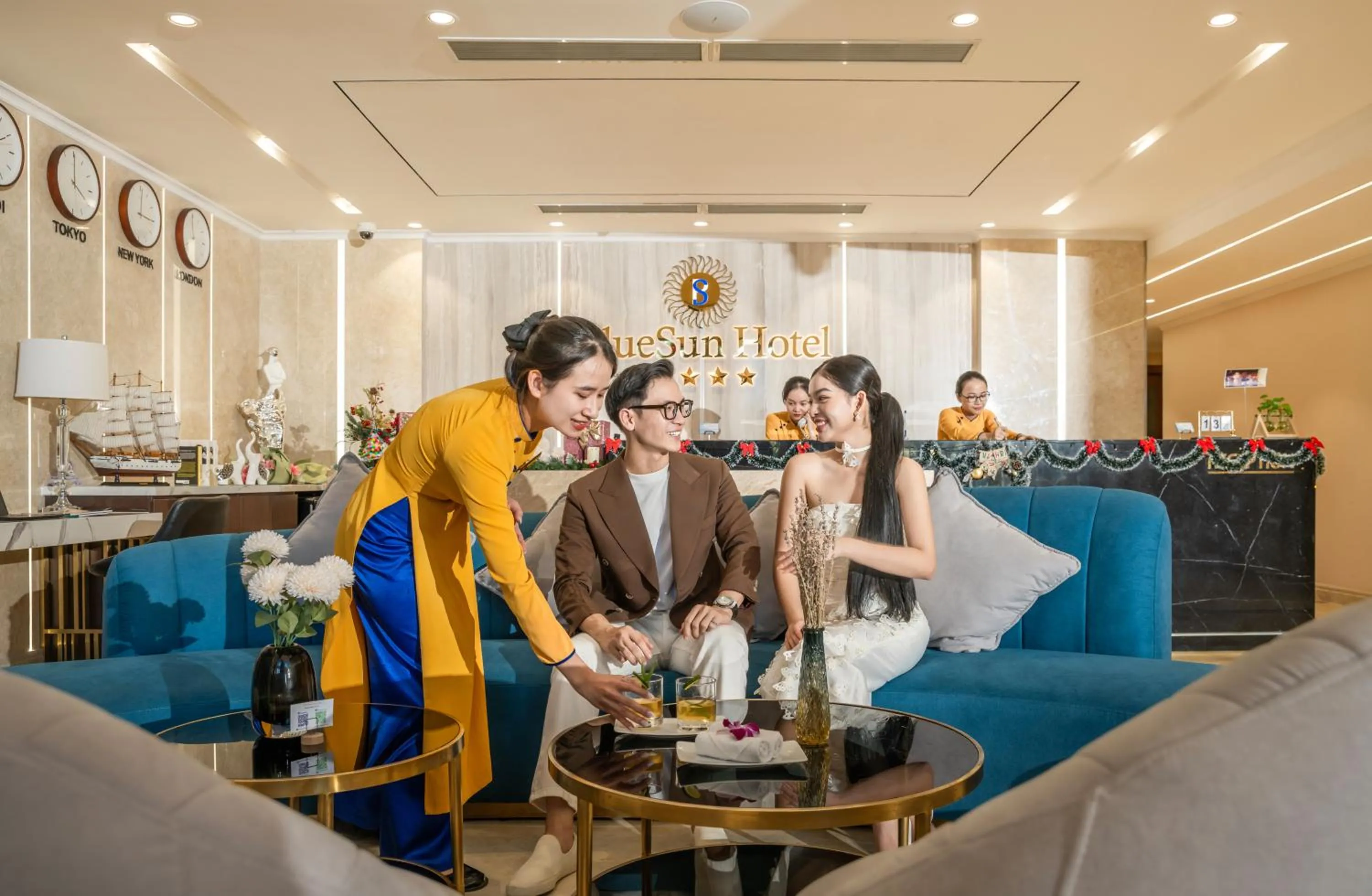 Lobby or reception in BlueSun Danang Beach Hotel