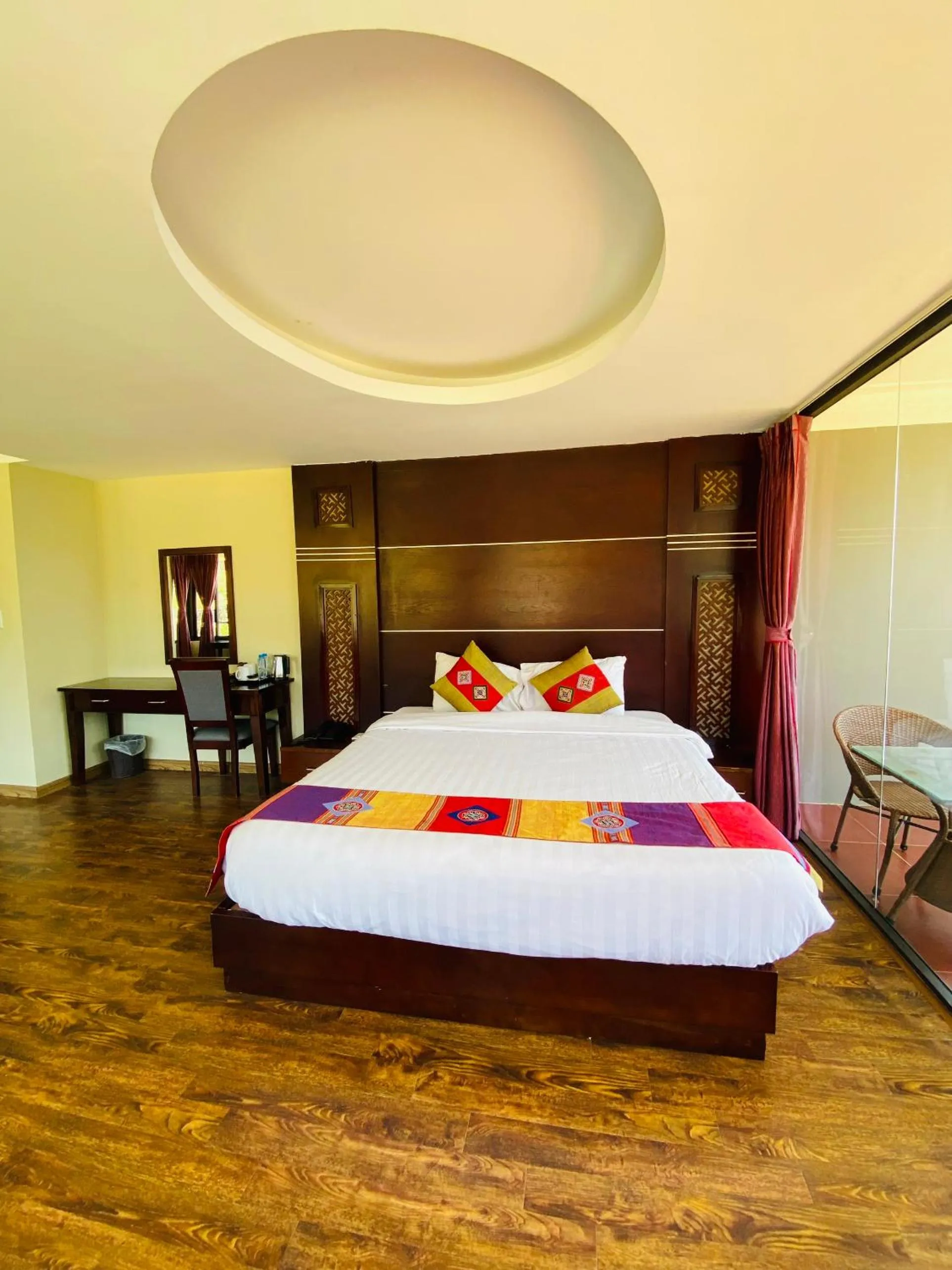 Bed in Sapa Vista Hotel