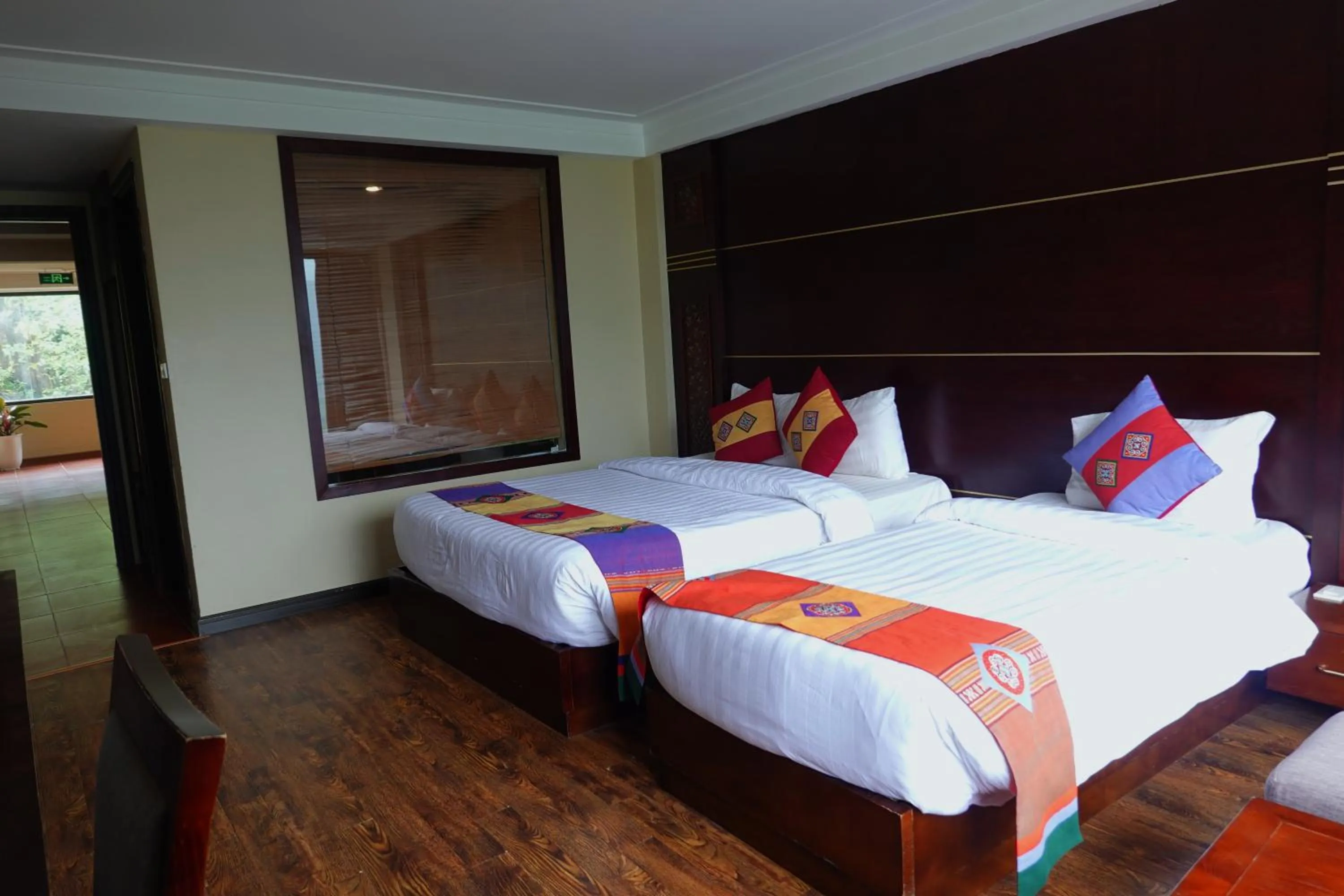 Bed in Sapa Vista Hotel