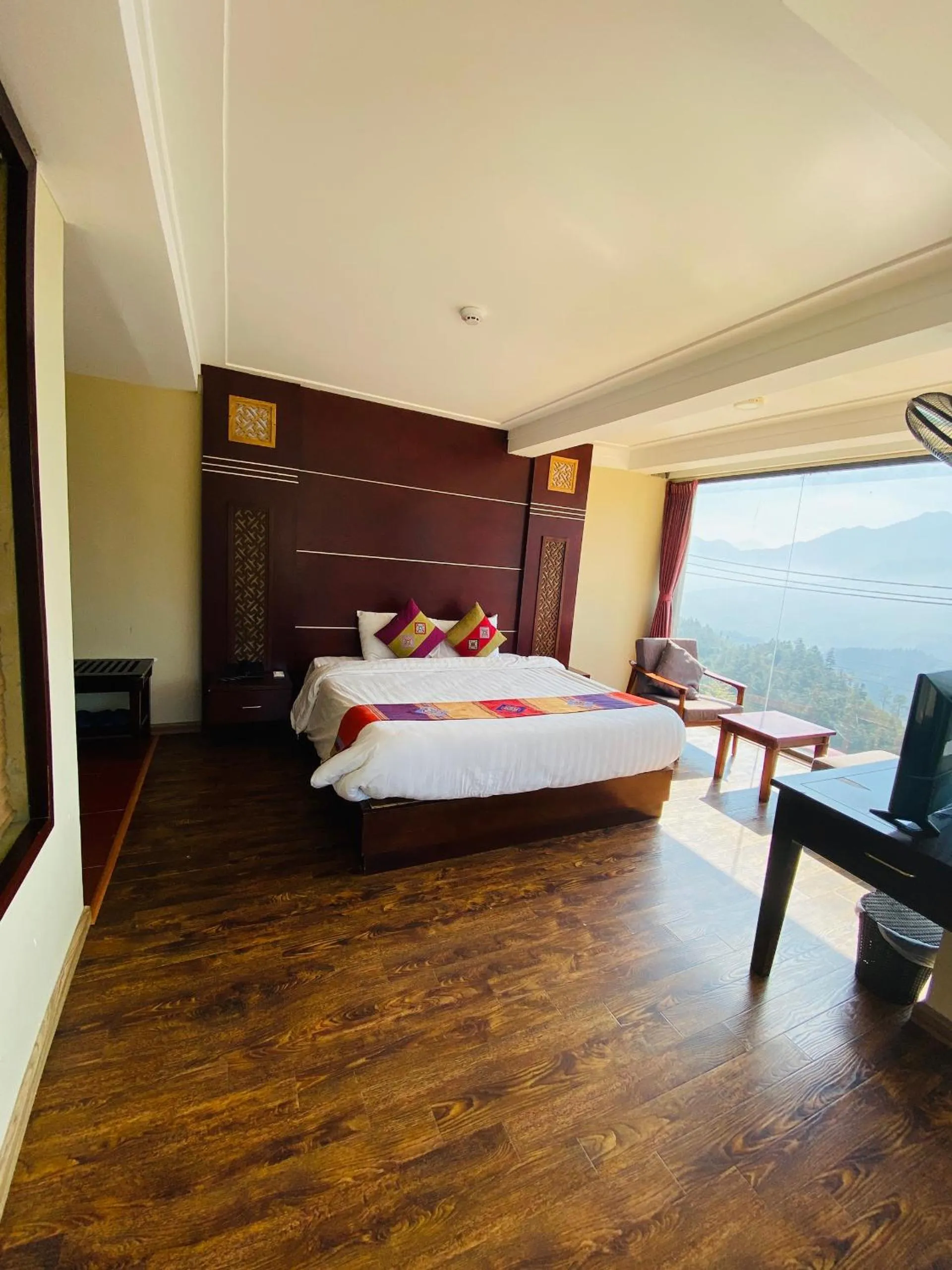 Bed in Sapa Vista Hotel