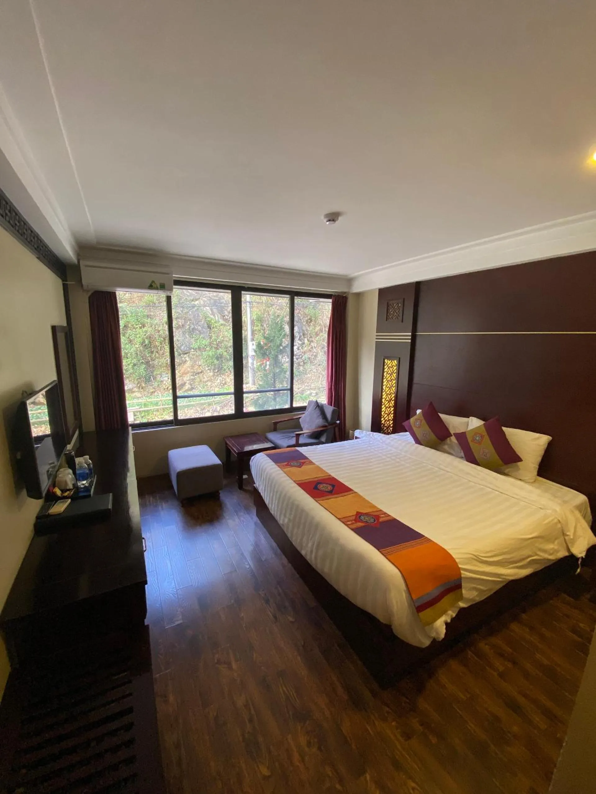 Bed in Sapa Vista Hotel