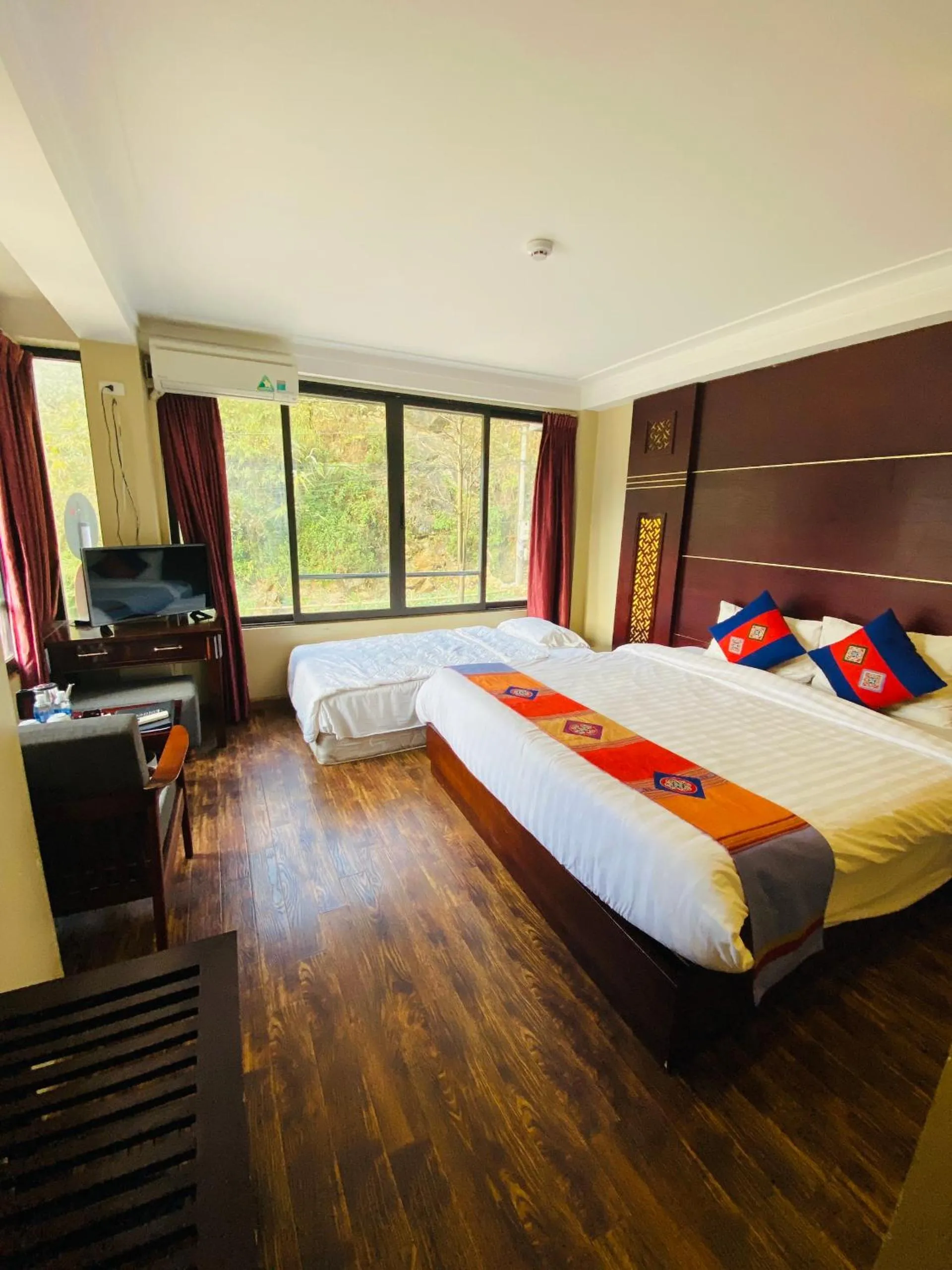 Bed in Sapa Vista Hotel