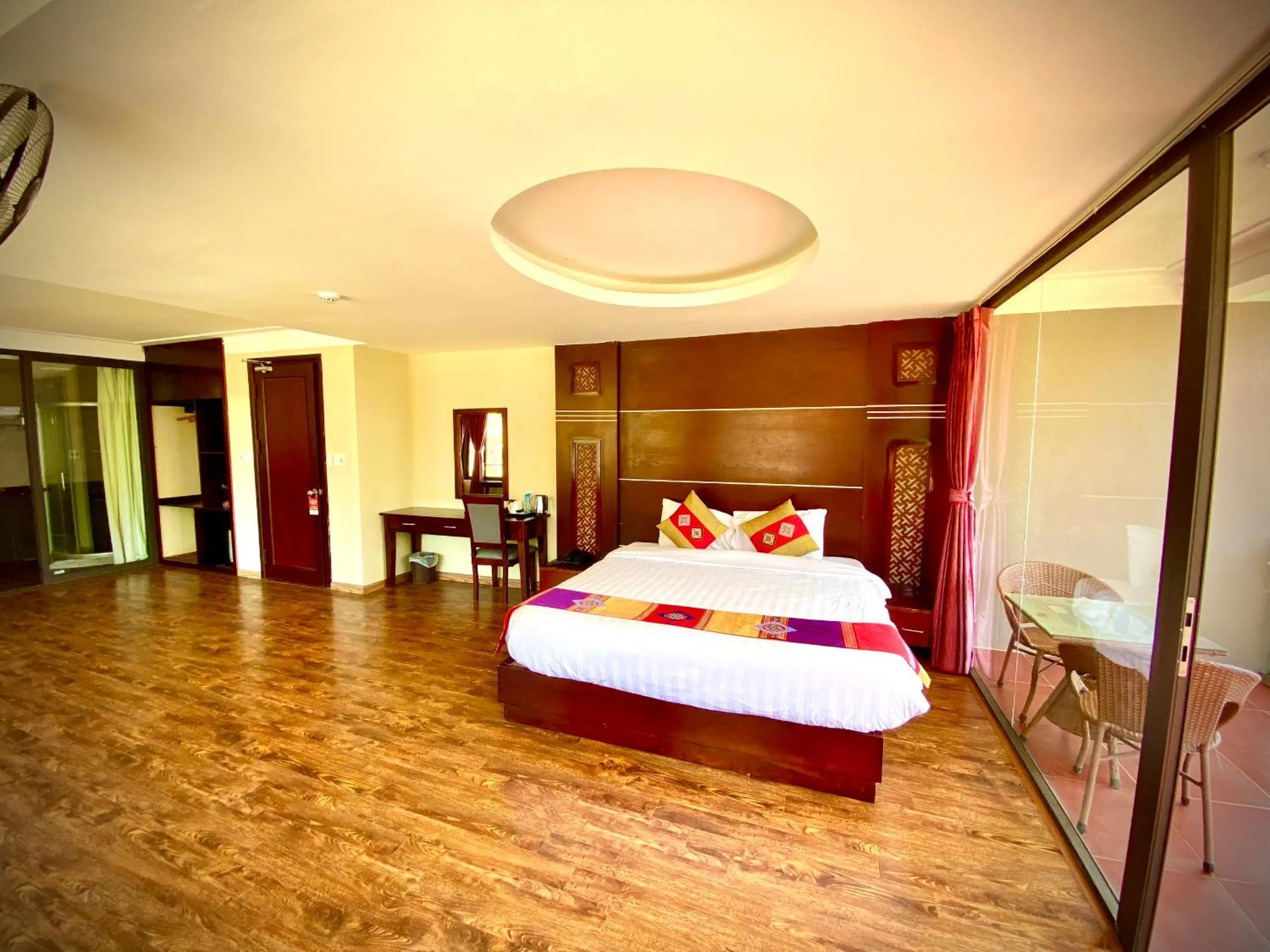 Bed in Sapa Vista Hotel