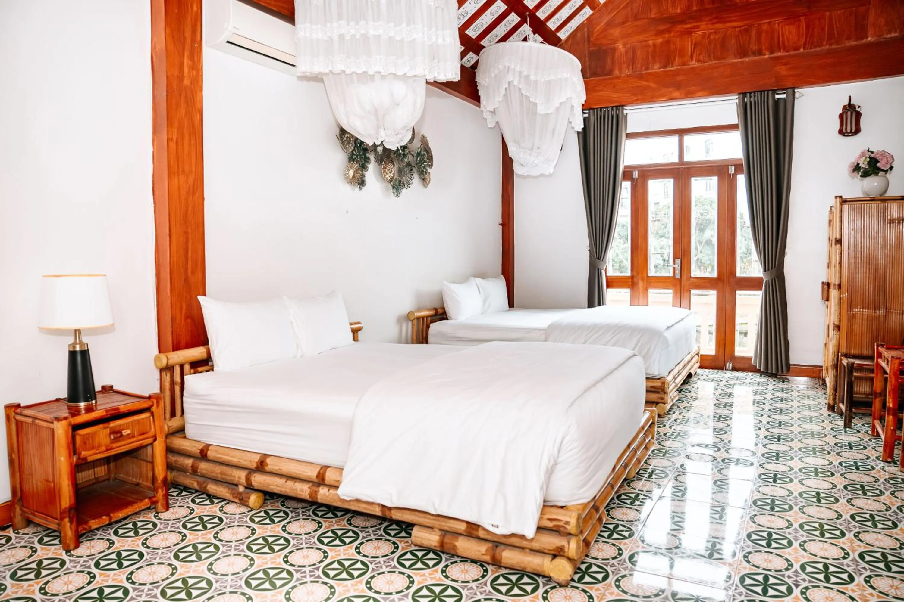 Bed in La Belle Vie Tam Coc Homestay