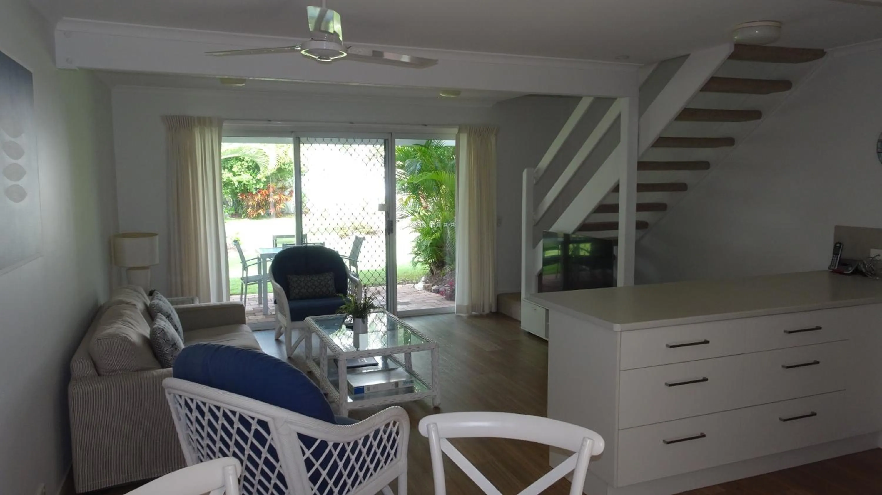 Living room in Noosa Gardens Riverside Resort