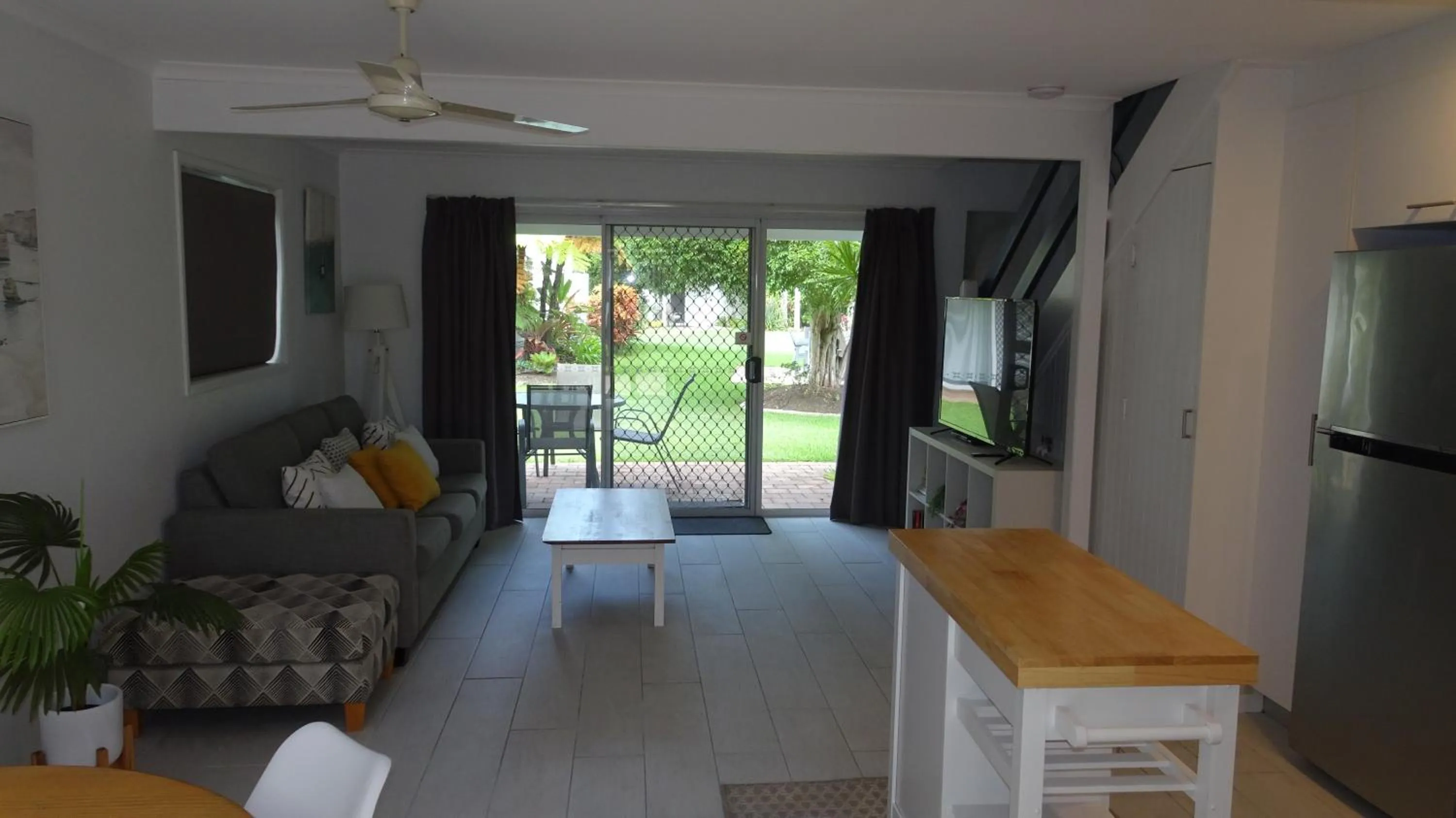 Living room in Noosa Gardens Riverside Resort