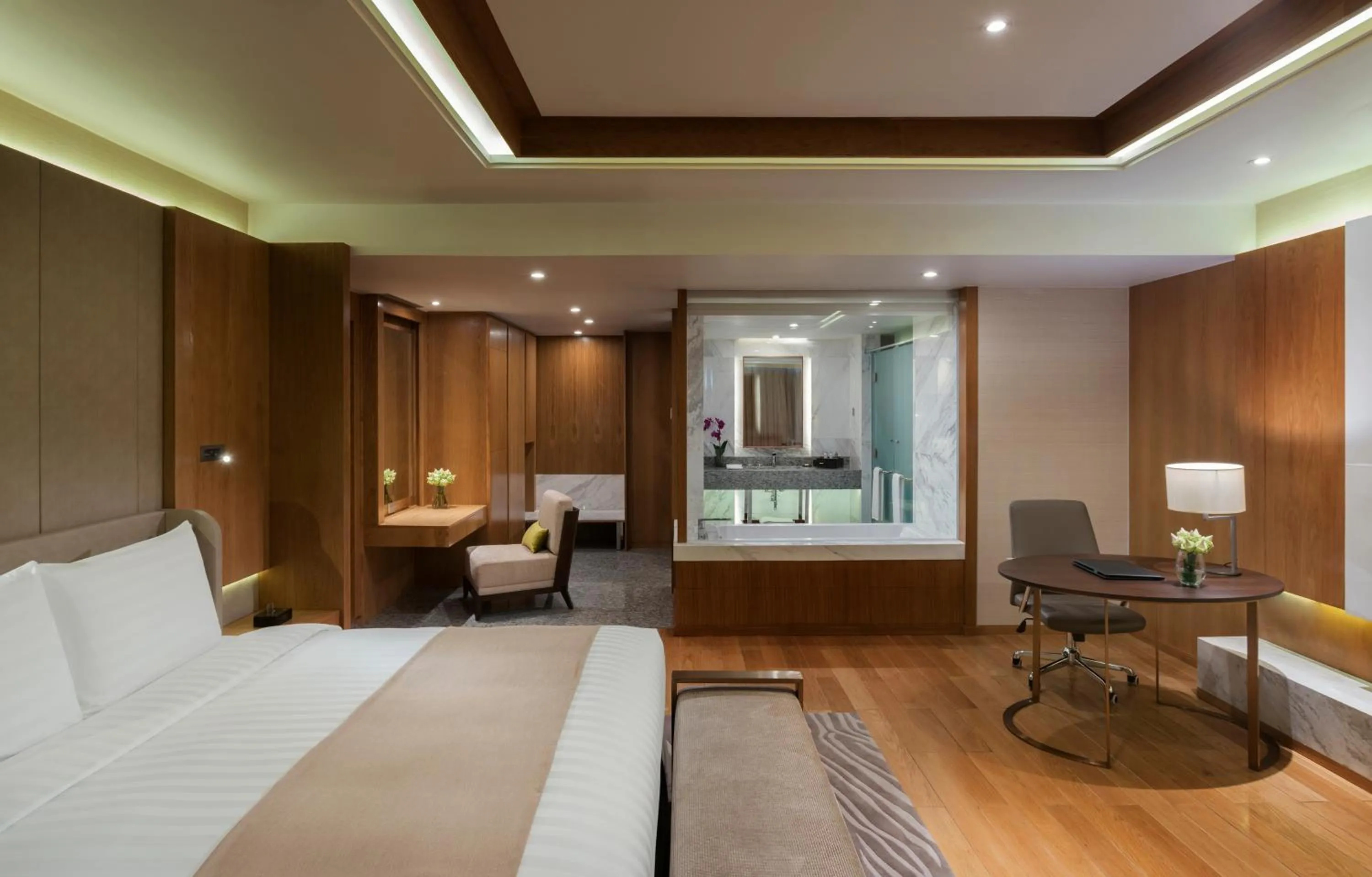 Photo of the whole room, Bed in Melia Yangon