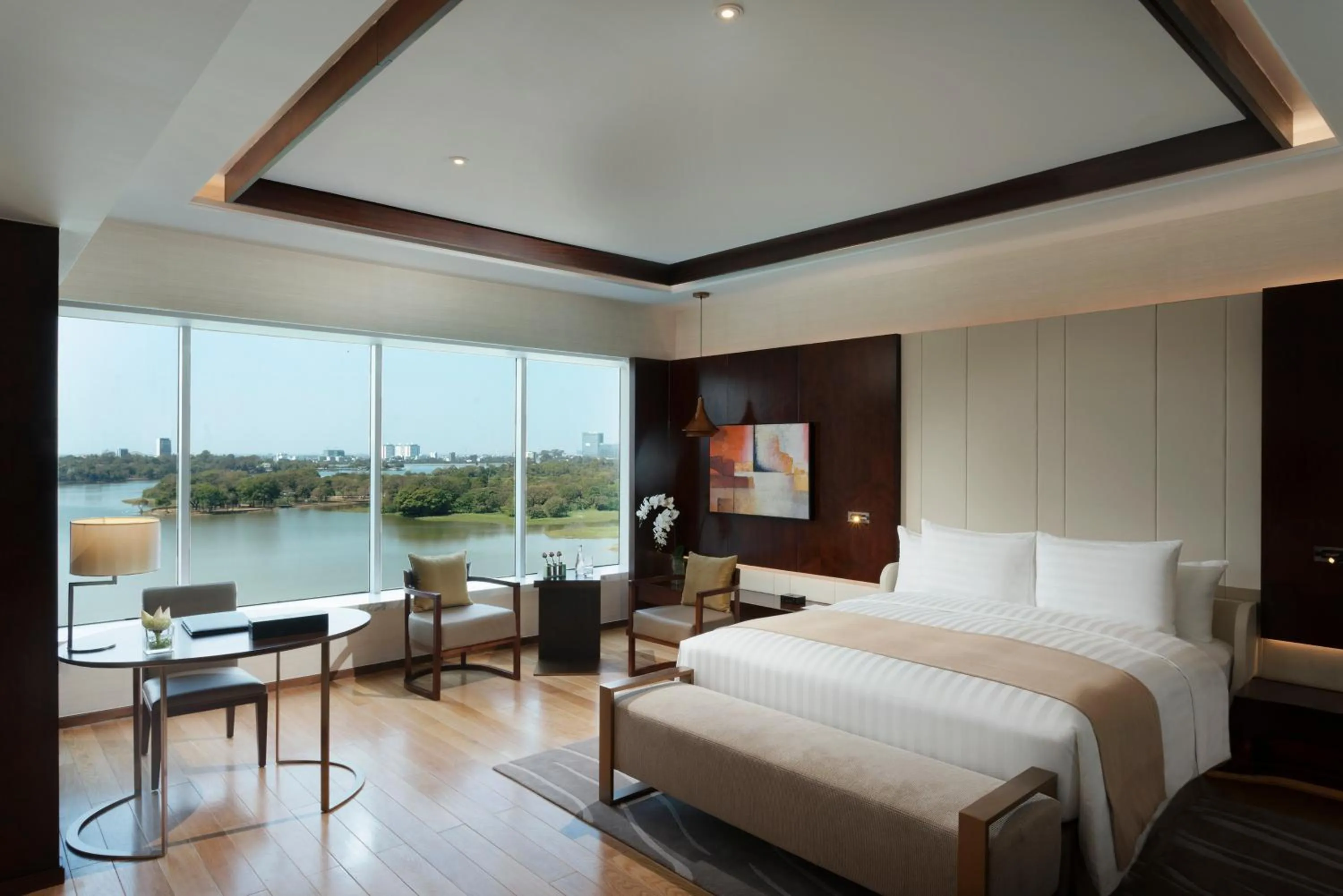 Photo of the whole room, Bed in Melia Yangon