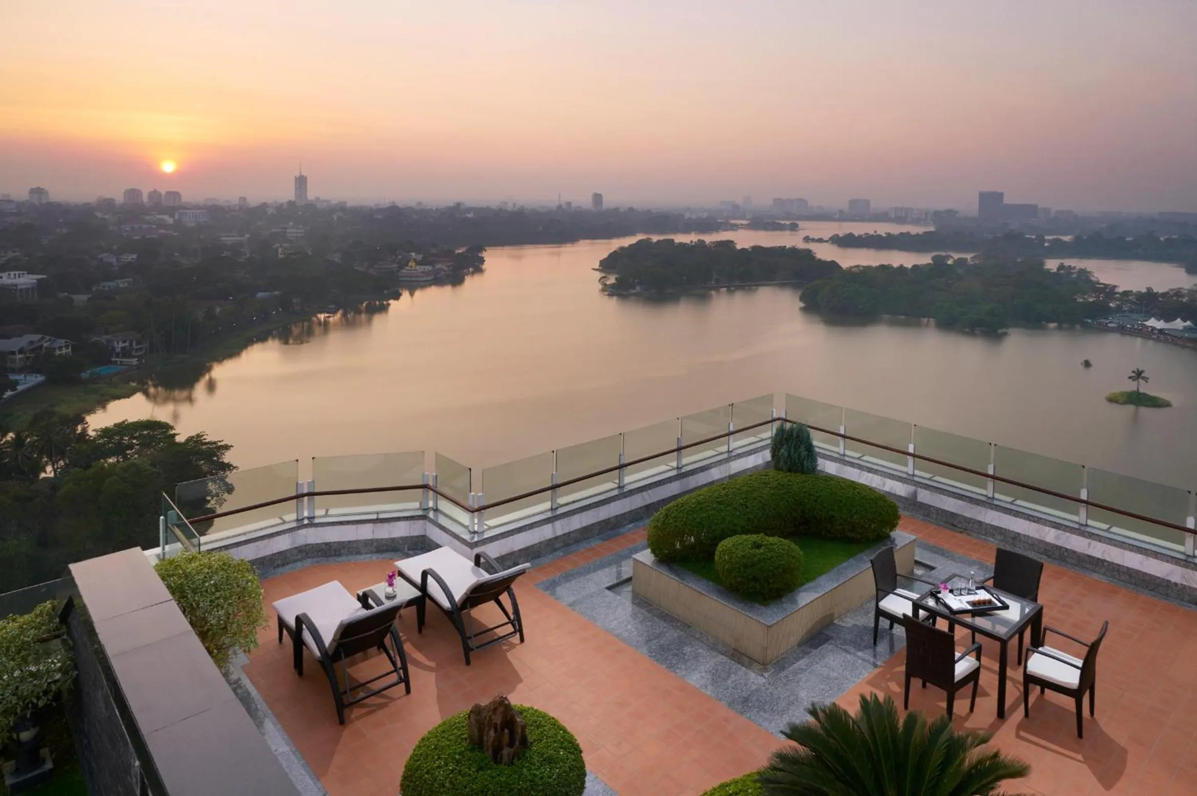 Lake view in Melia Yangon