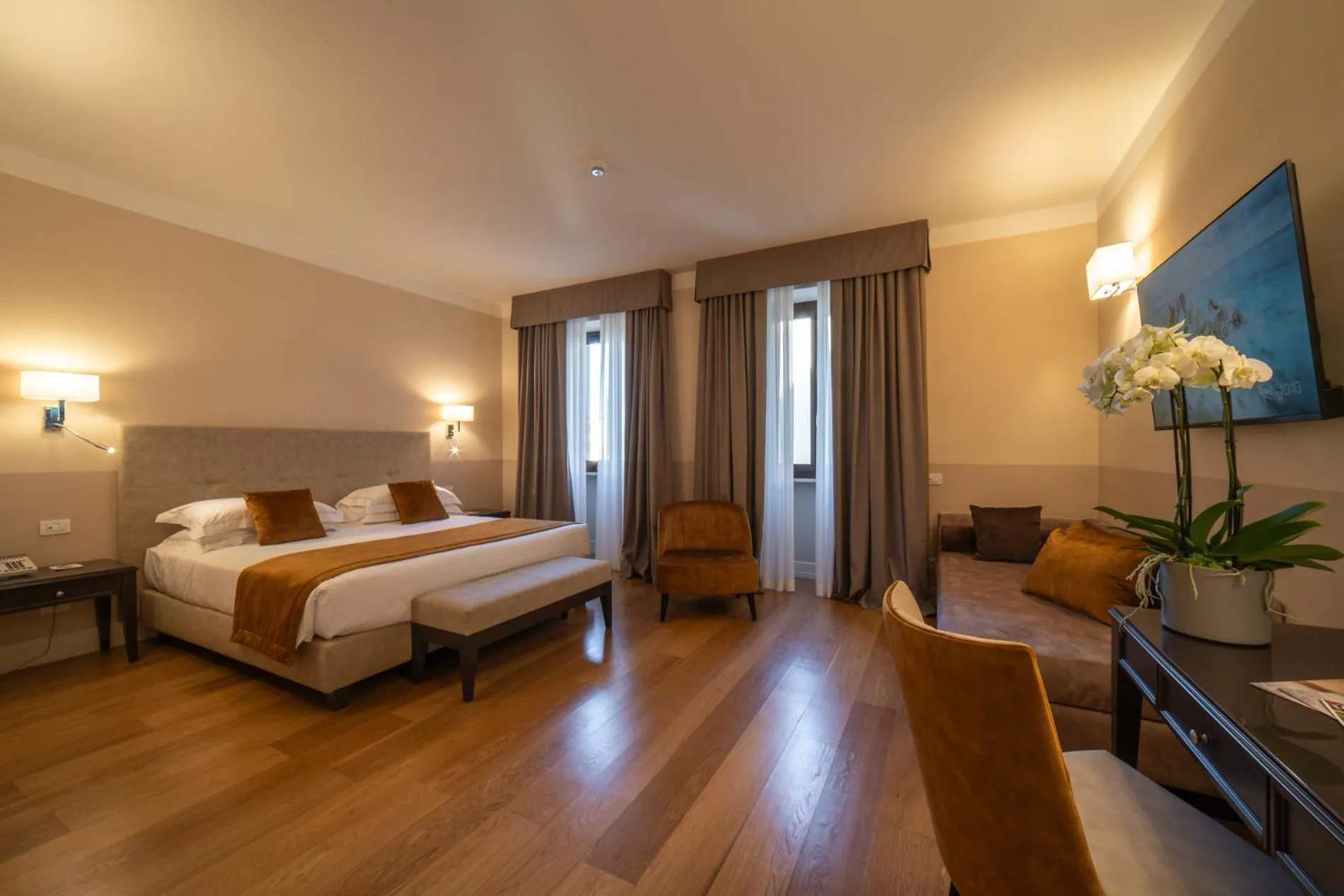 Bedroom, Bed in Hotel Palazzo San Lorenzo & Spa