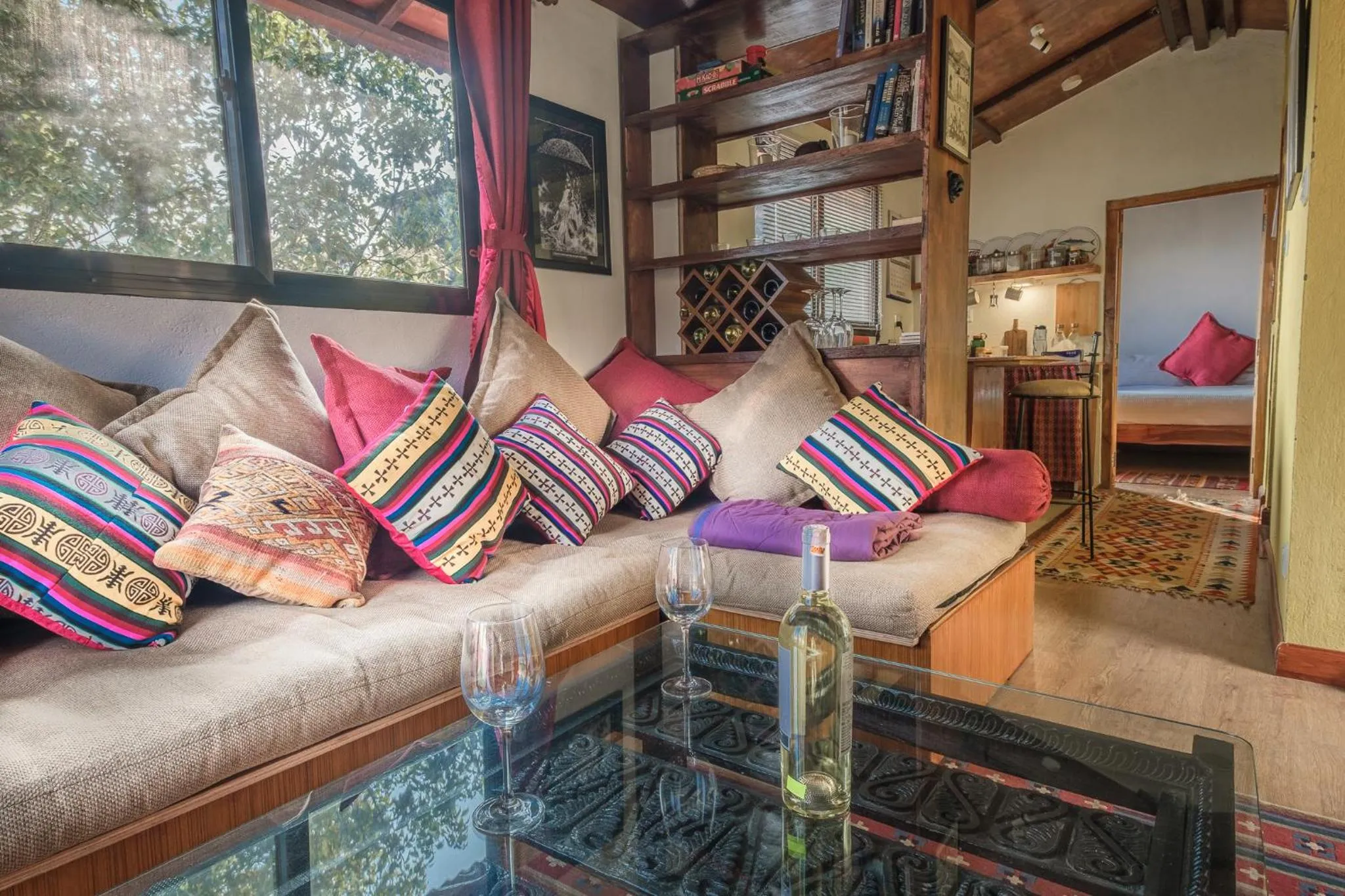 Seating area in Shivapuri Heights Cottage