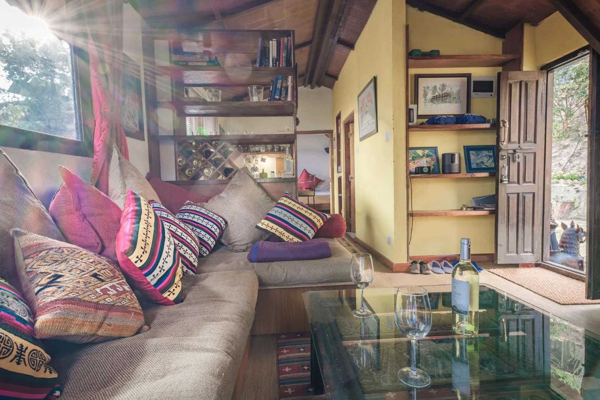 Seating area in Shivapuri Heights Cottage