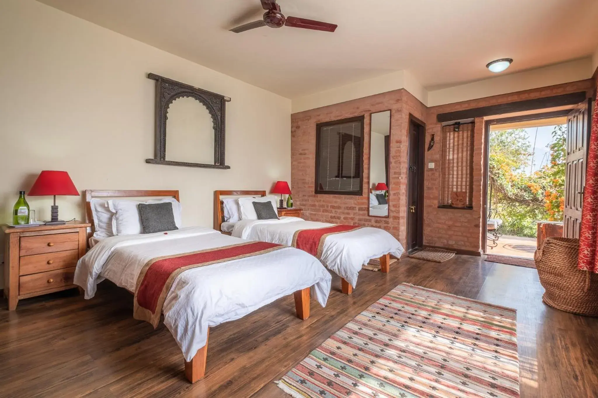 Deluxe Double or Twin Room with Balcony in Shivapuri Heights Cottage Deluxe Double or Twin Room with Balcony in Shivapuri Heights Cottage