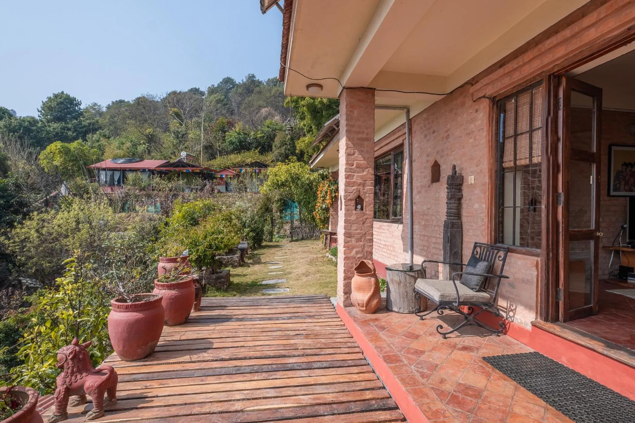 Balcony/Terrace in Shivapuri Heights Cottage
