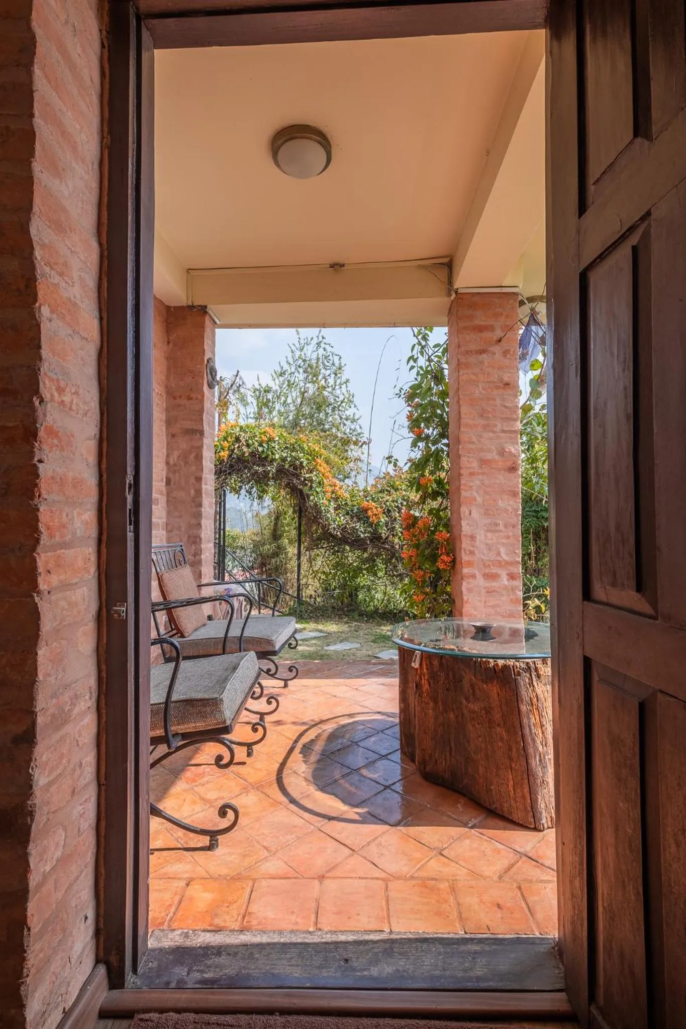 Patio in Shivapuri Heights Cottage
