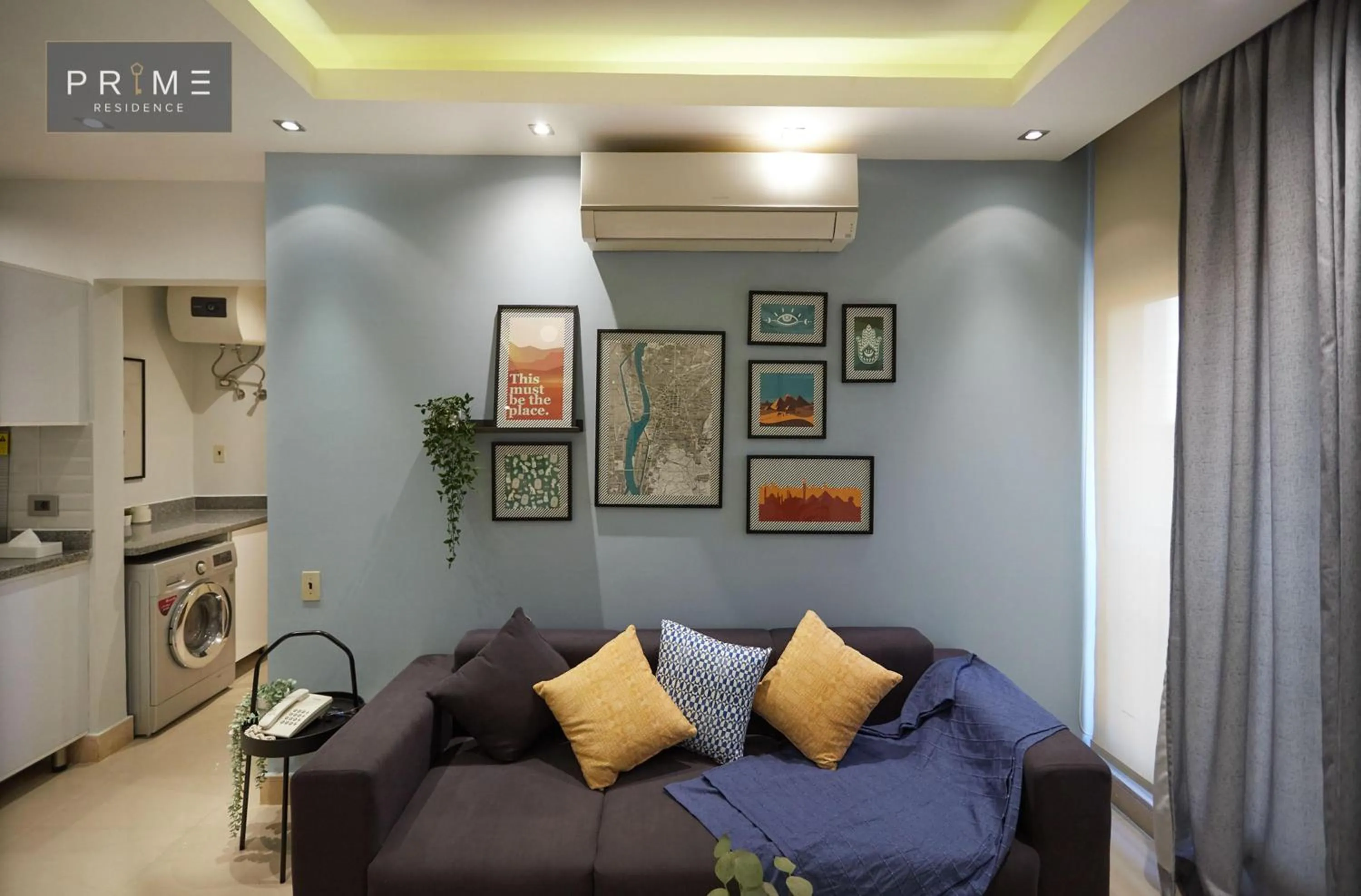 Living room in Prime Residence New Cairo