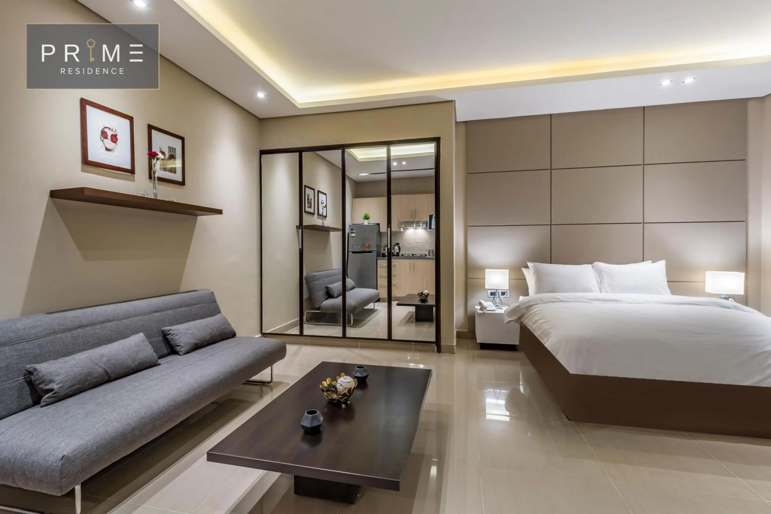 Photo of the whole room, Bed in Prime Residence New Cairo