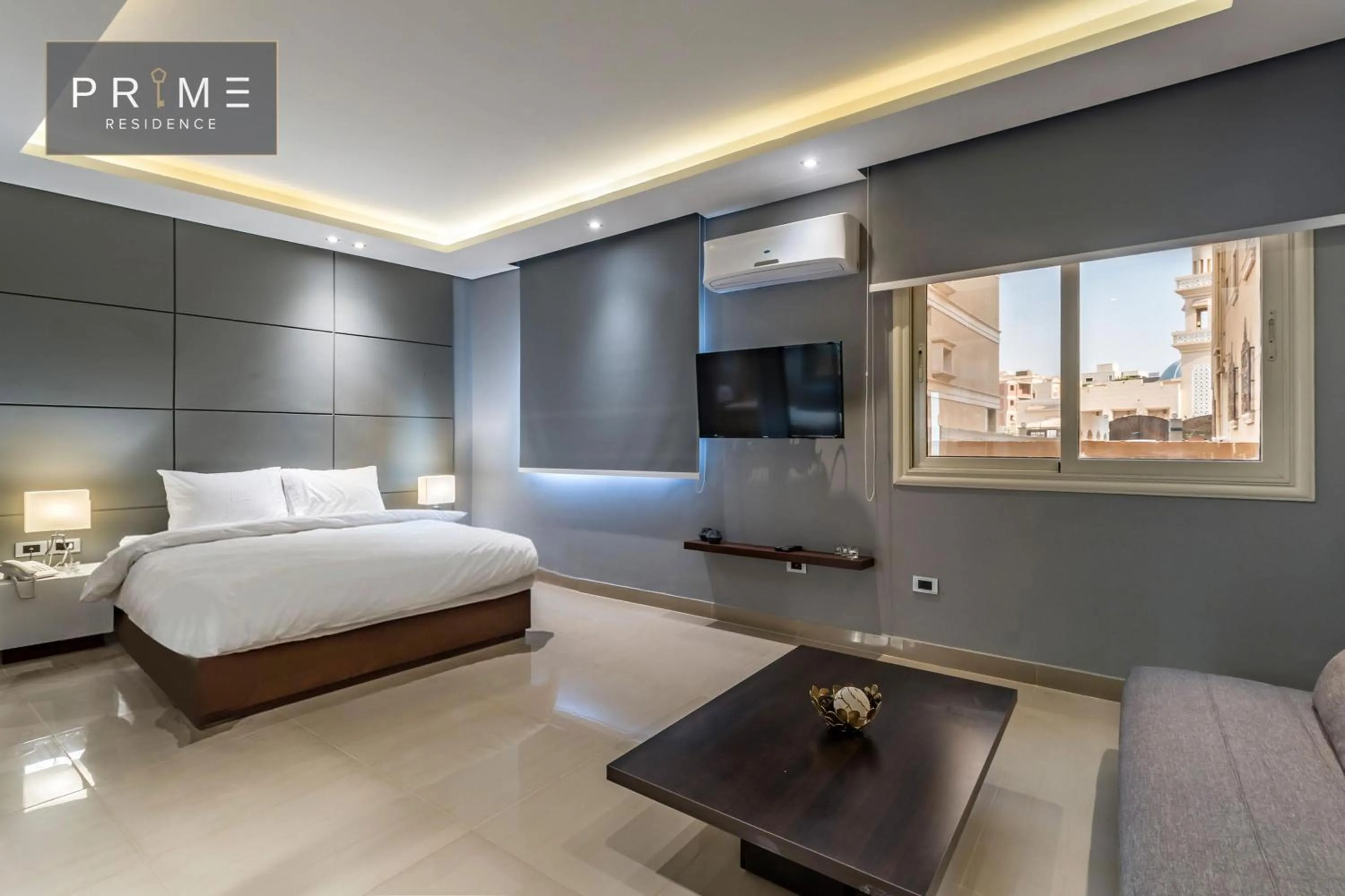 Photo of the whole room, Bed in Prime Residence New Cairo