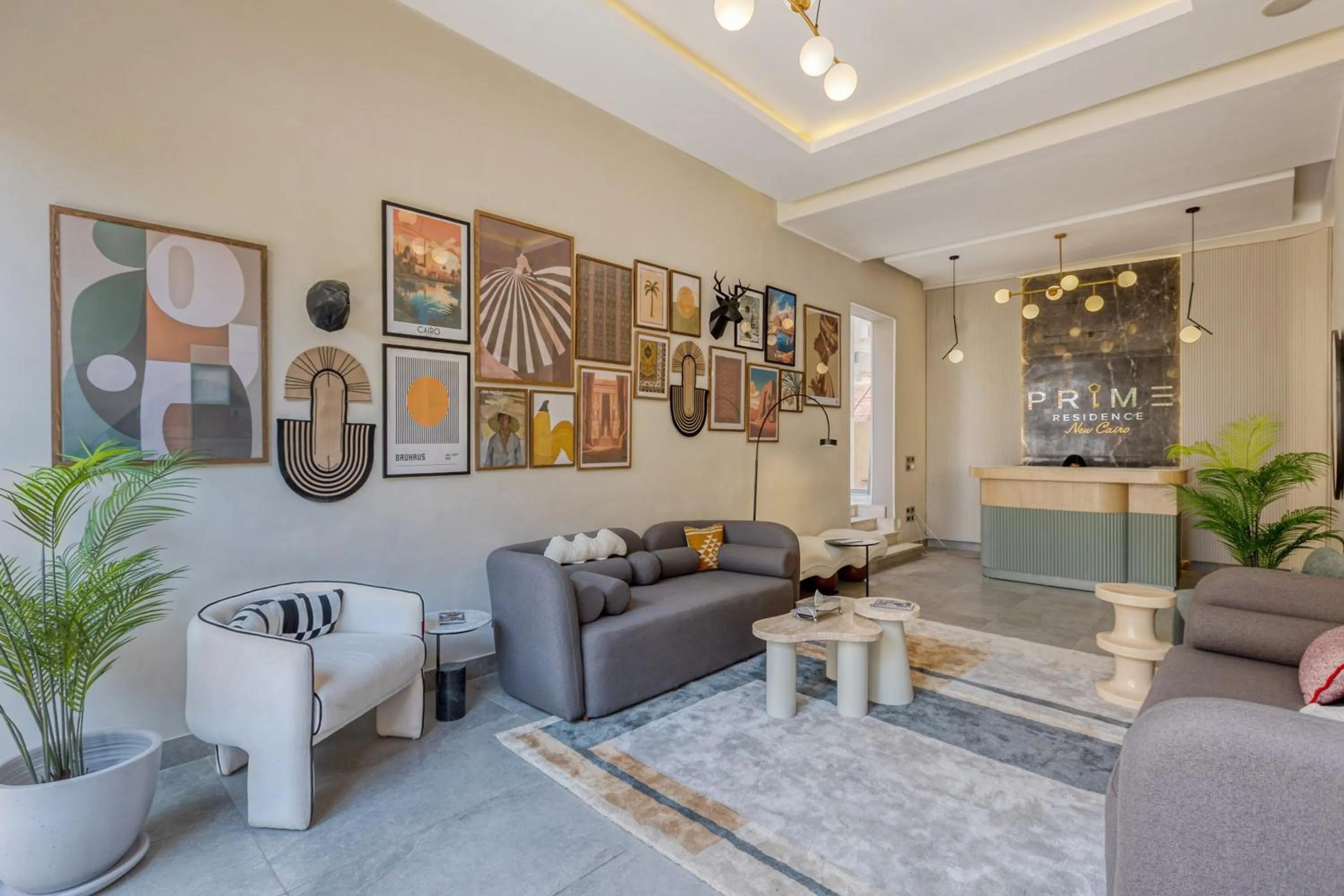 Lobby or reception in Prime Residence New Cairo