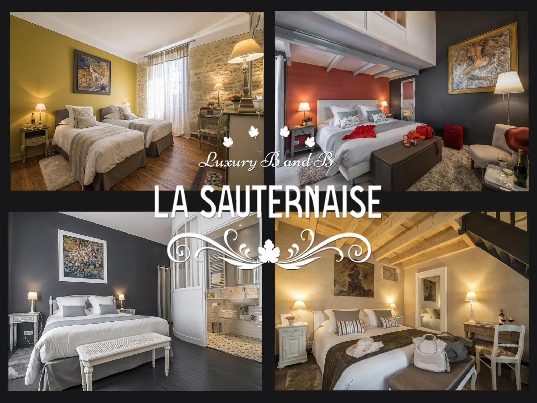 Property logo or sign, Bed in La Sauternaise, luxury Boutique B&B
