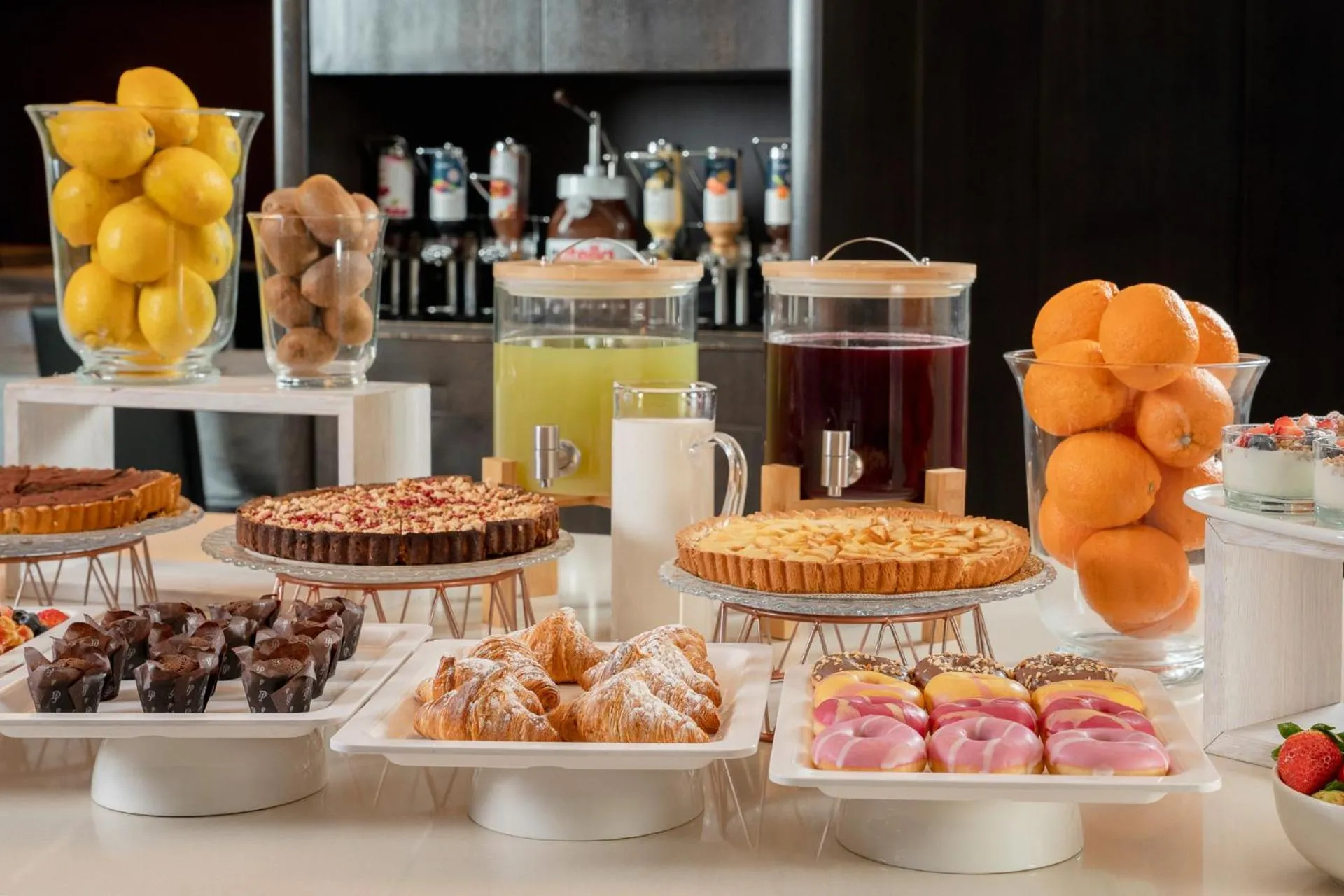 Buffet breakfast in Just Hotel Lomazzo Fiera