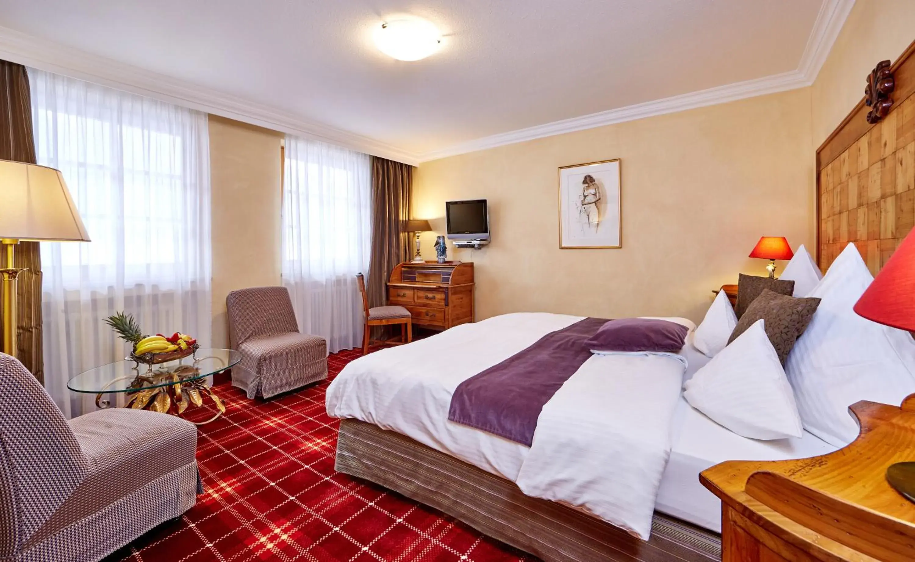 Double Room North without Balcony in Romantik Alpenhotel Waxenstein Double Room North without Balcony in Romantik Alpenhotel Waxenstein