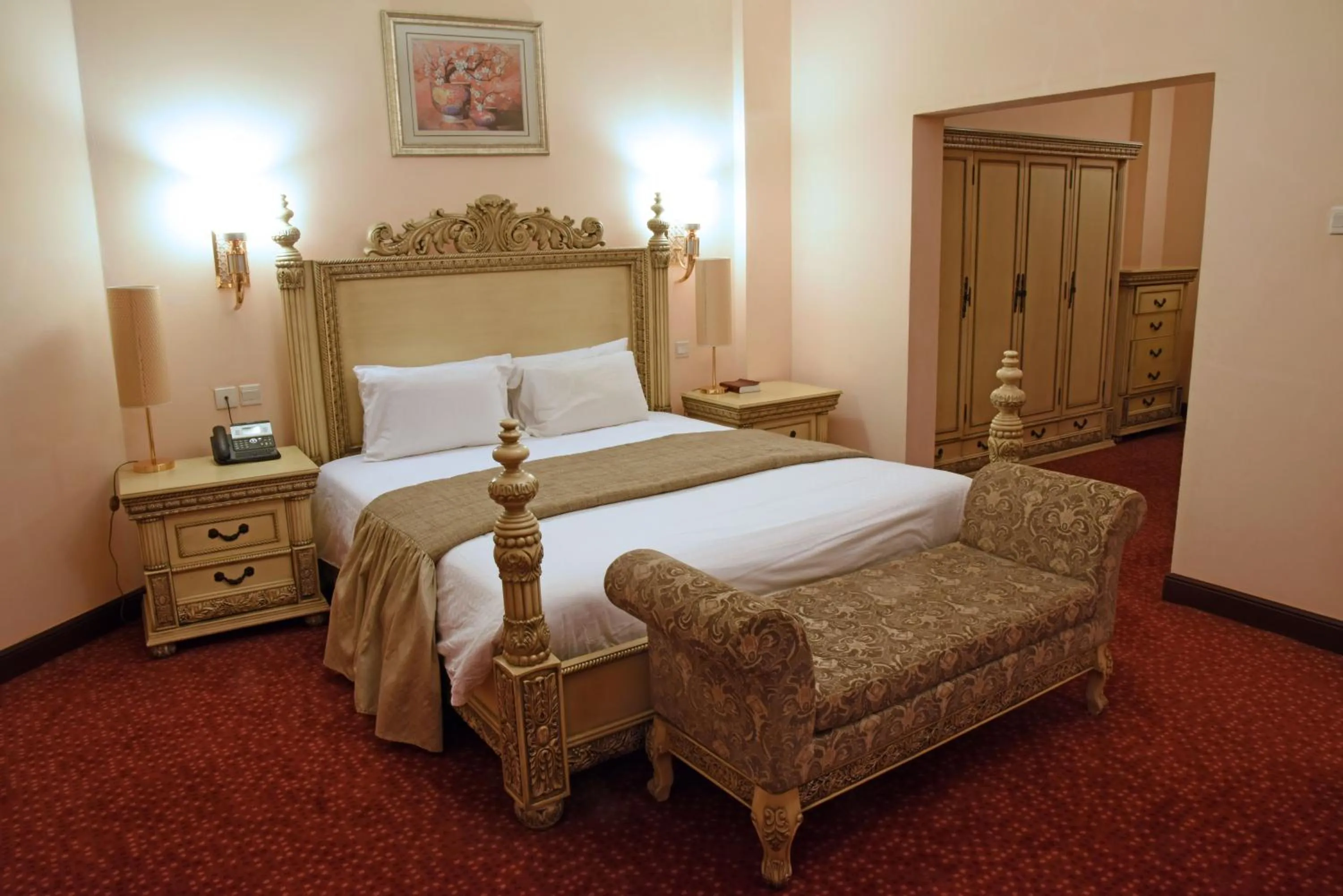 Bed in Imperial Royale Hotel