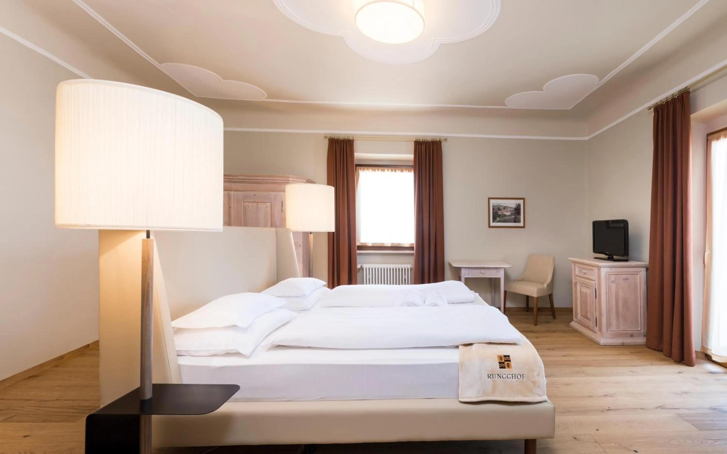 Bed in Hotel Ansitz Rungghof