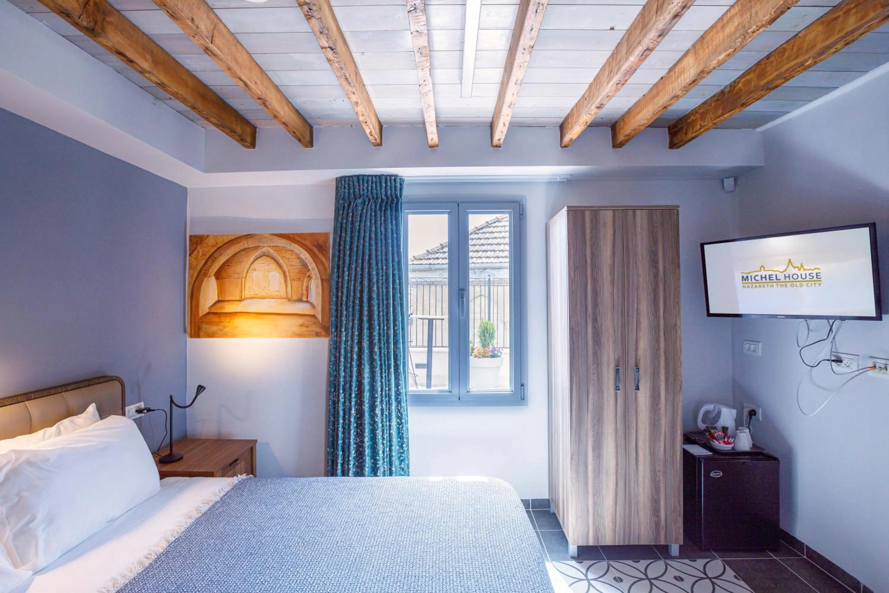 Photo of the whole room, Bed in Michel House