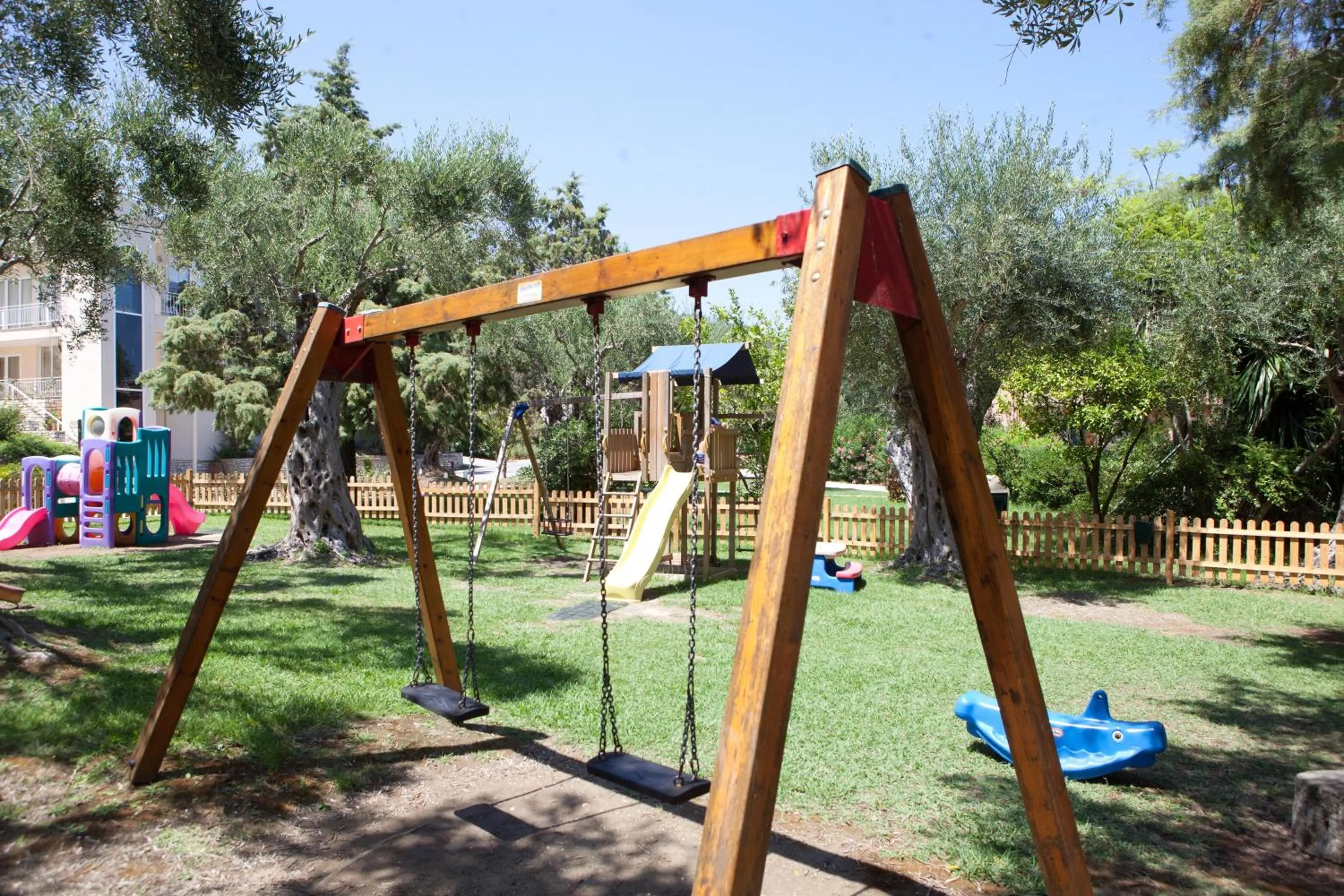 Children play ground in Delfinia Hotel