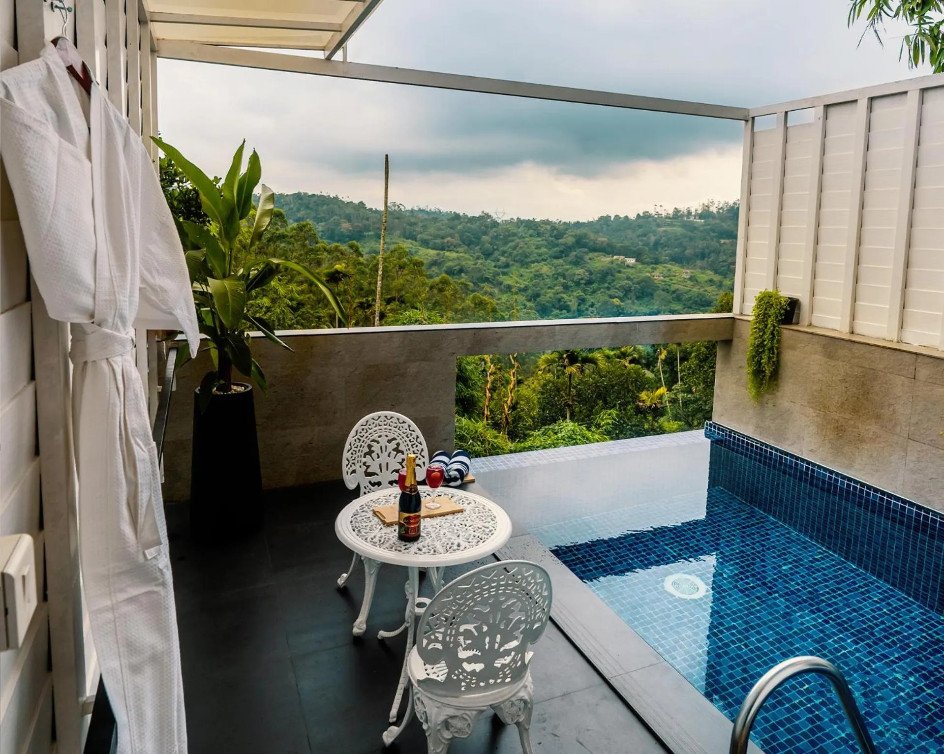 Pool view in The Leaf Munnar