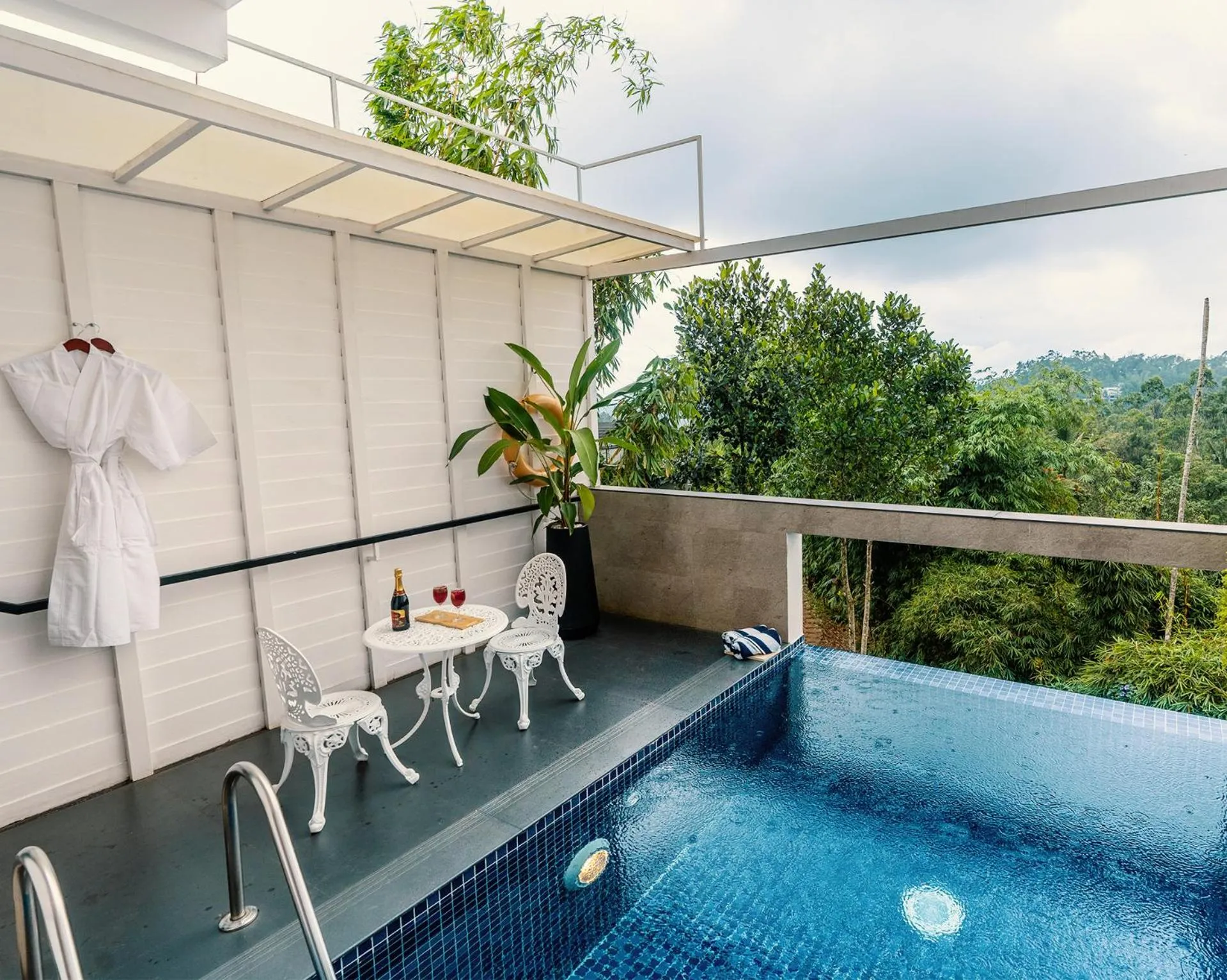 Pool view in The Leaf Munnar