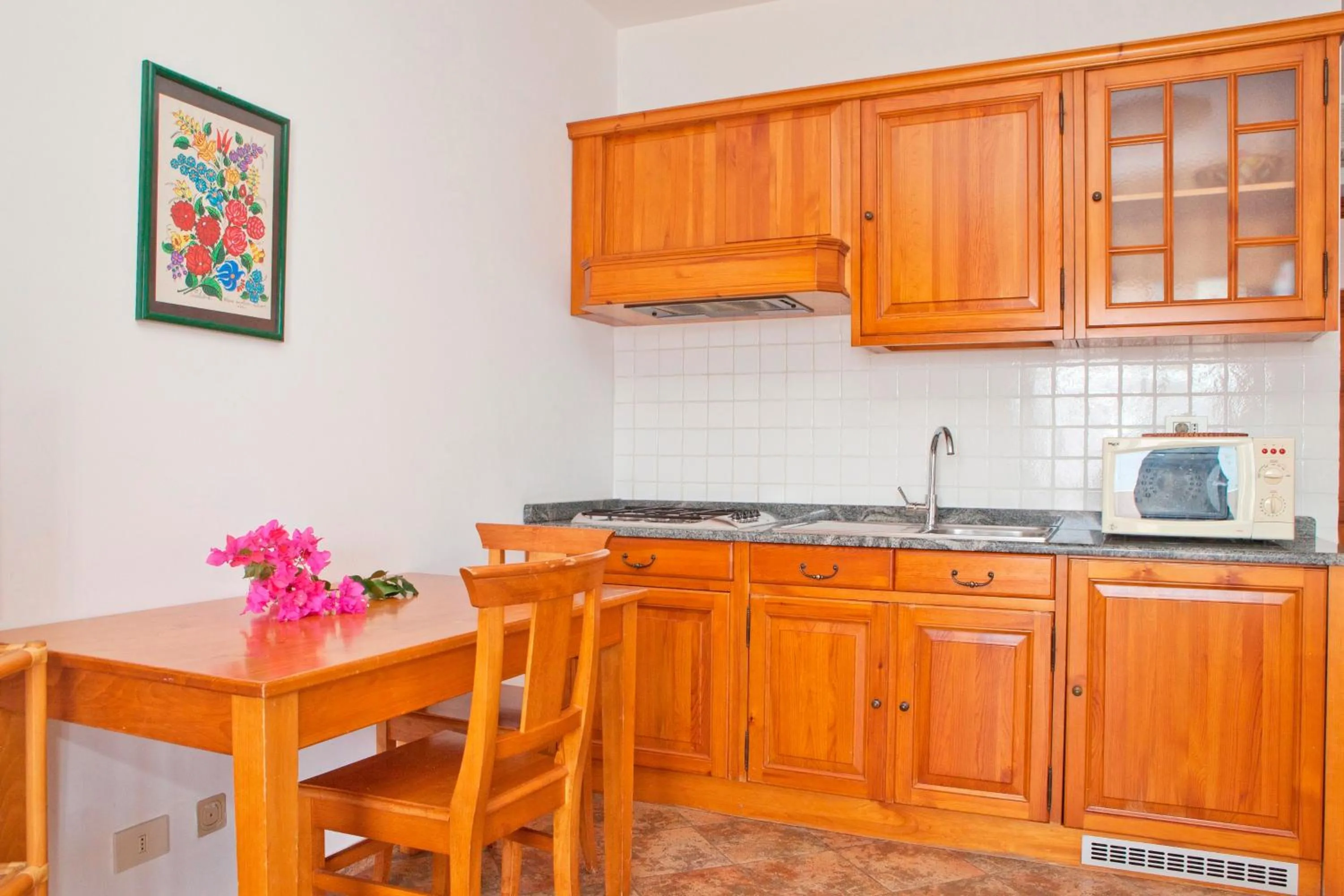 Kitchen or kitchenette in Residence Hotel Baia Portinenti