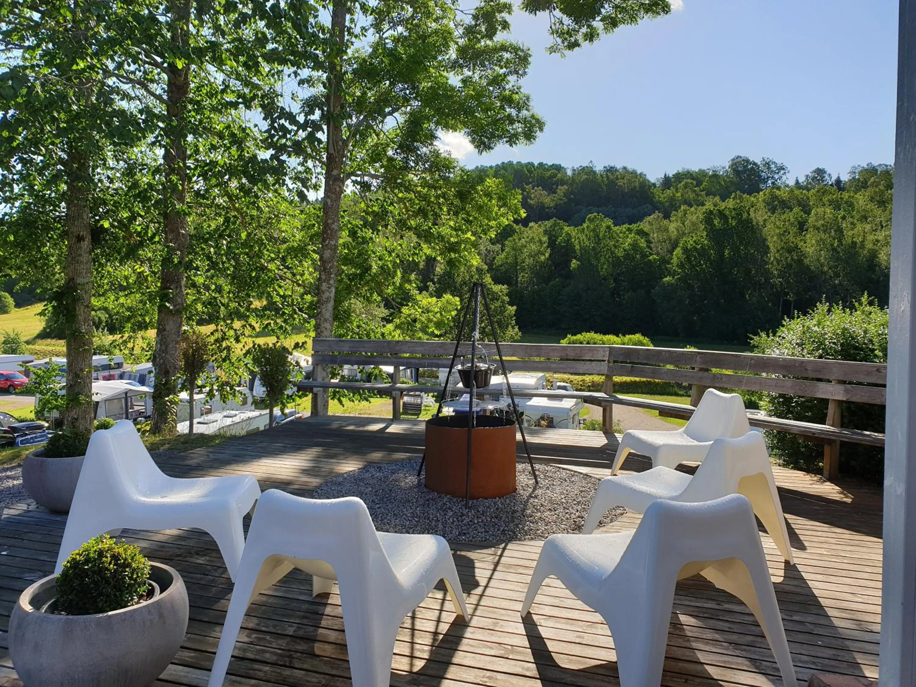 BBQ facilities in Skotteksgården Cottages