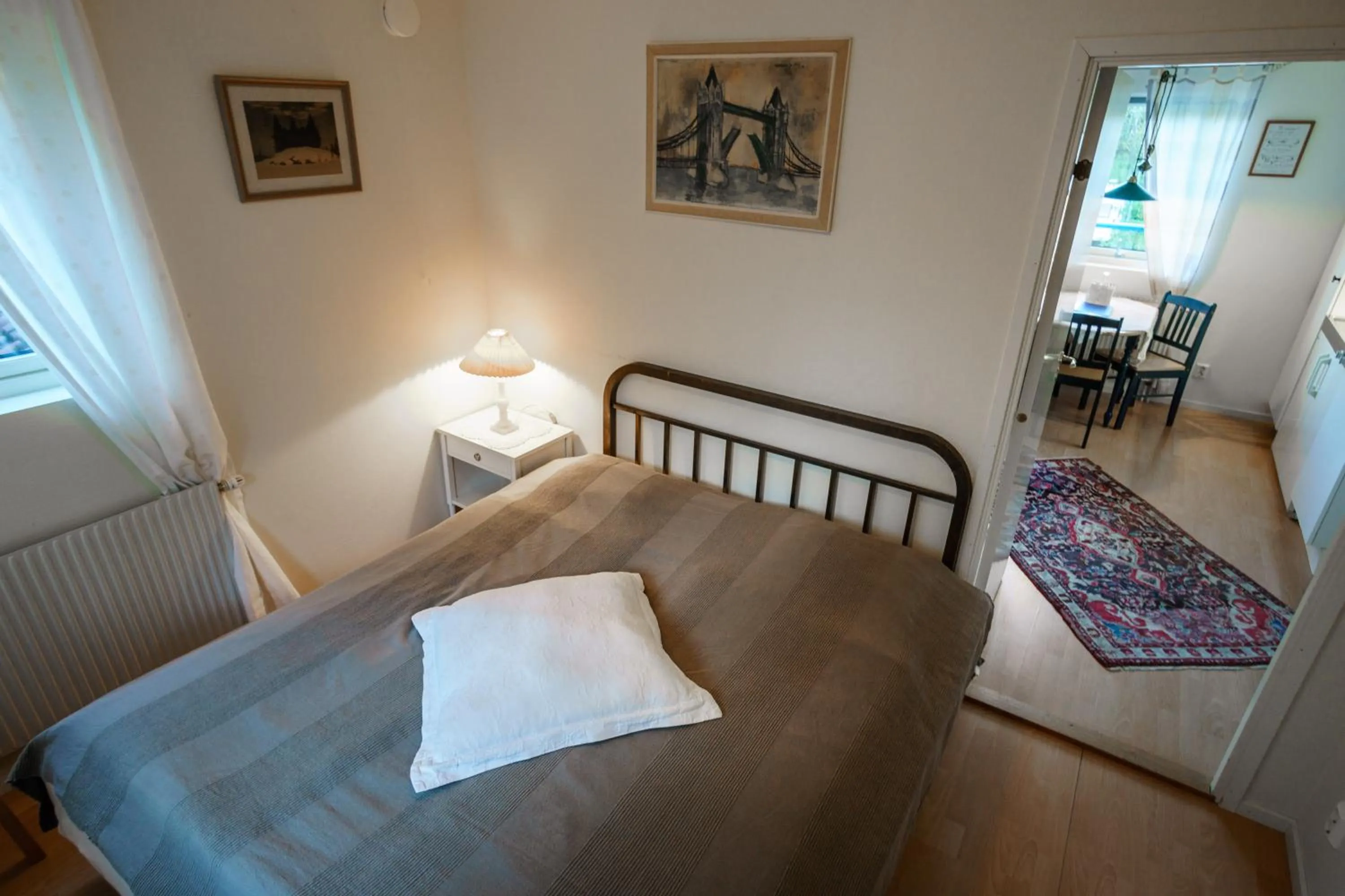 Bed in Skotteksgården Cottages