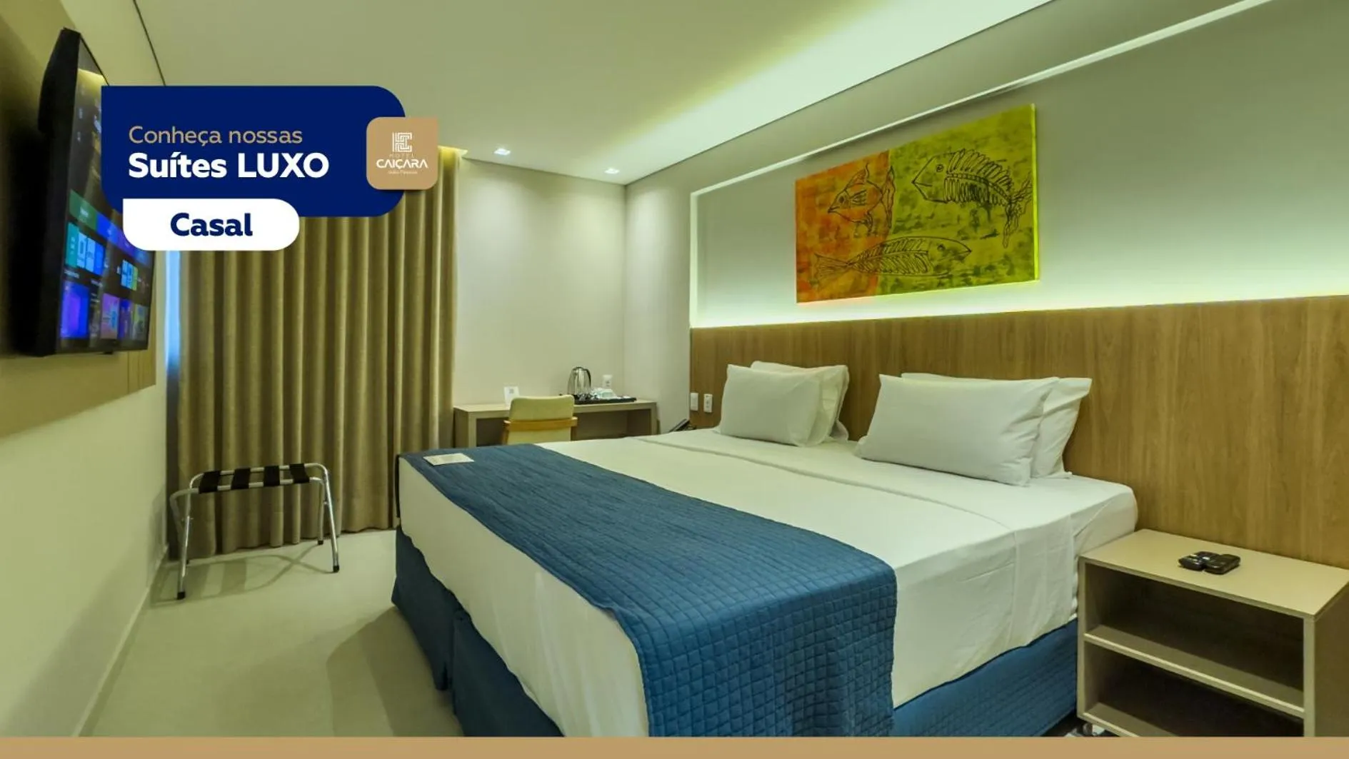 Bed in Hotel Caiçara João Pessoa