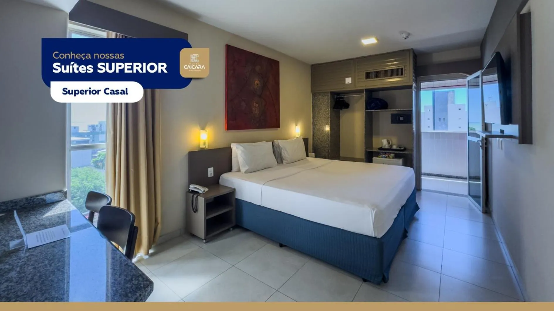 Bed in Hotel Caiçara João Pessoa