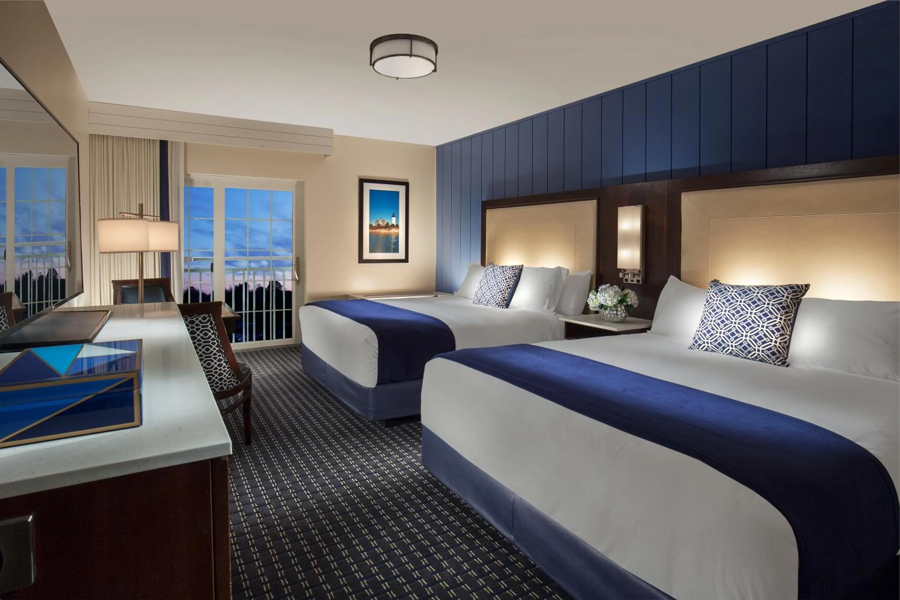 Bed in Hyannis Harbor Hotel