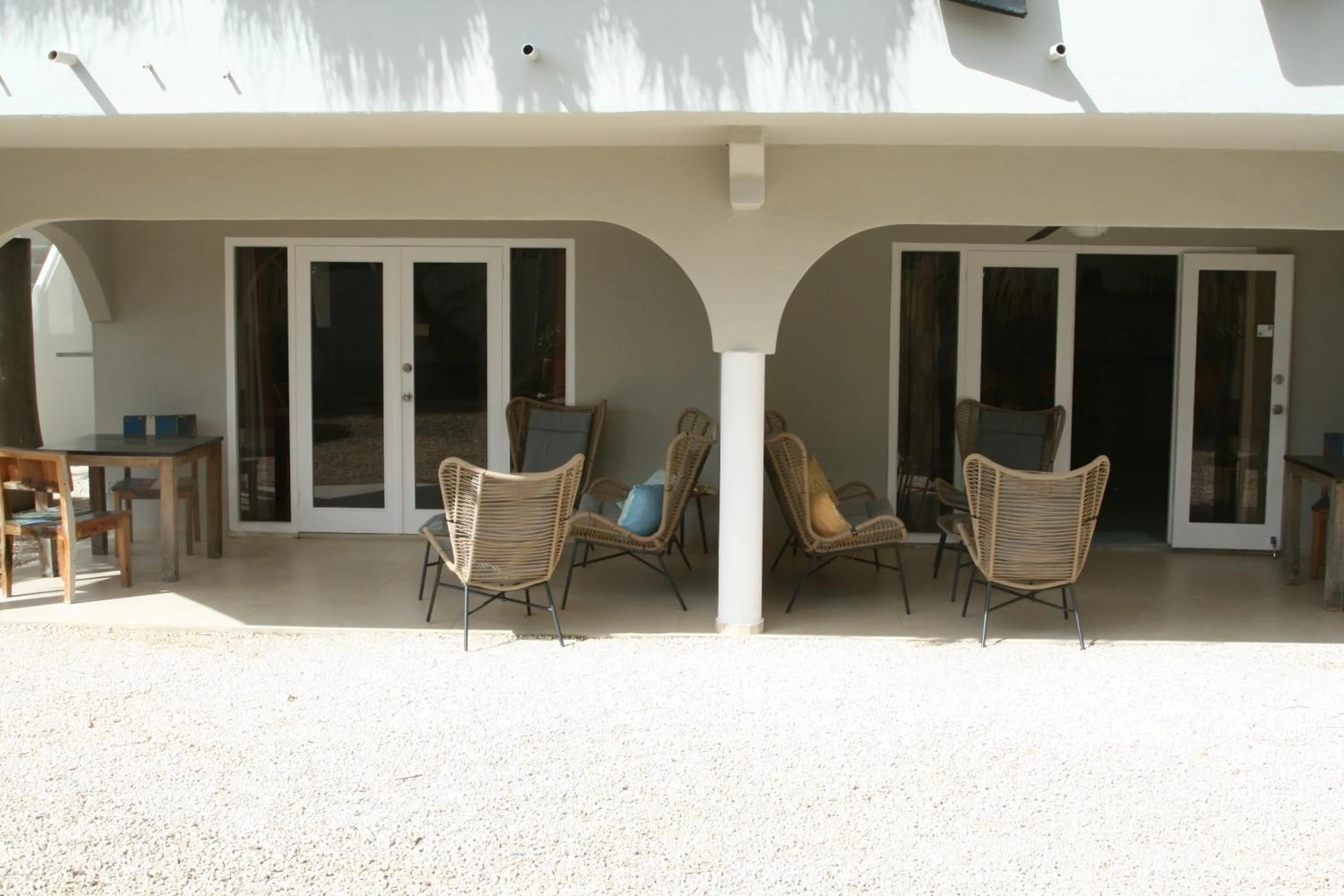 Balcony/Terrace in BnBBonaire near the ocean